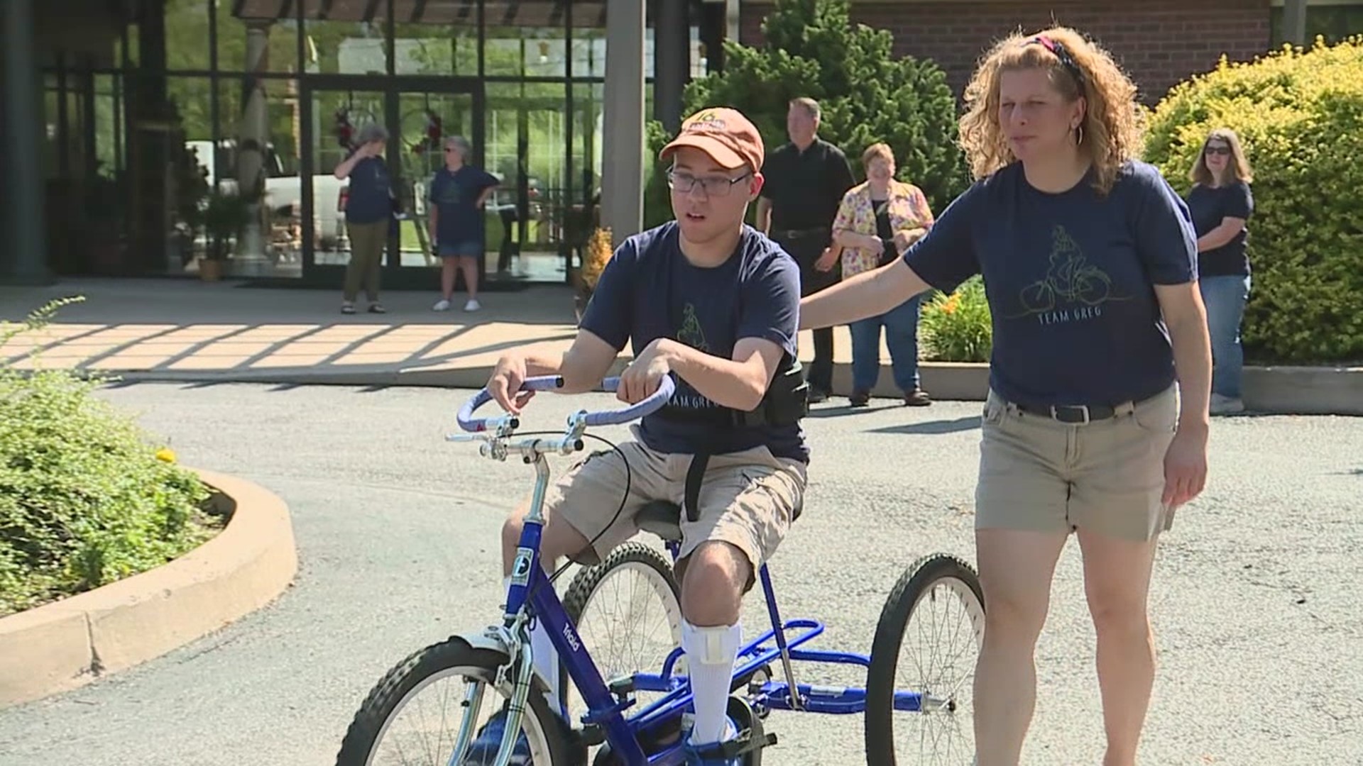 A man from Milton is raising money for the big event by riding his tricycle. Newswatch 16's Nikki Krize explains how you can help.