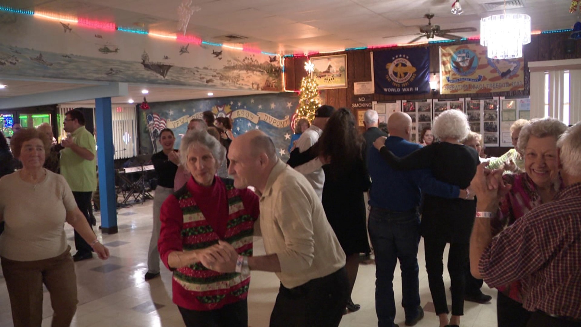 Enjoying a Christmas polka in Luzerne County