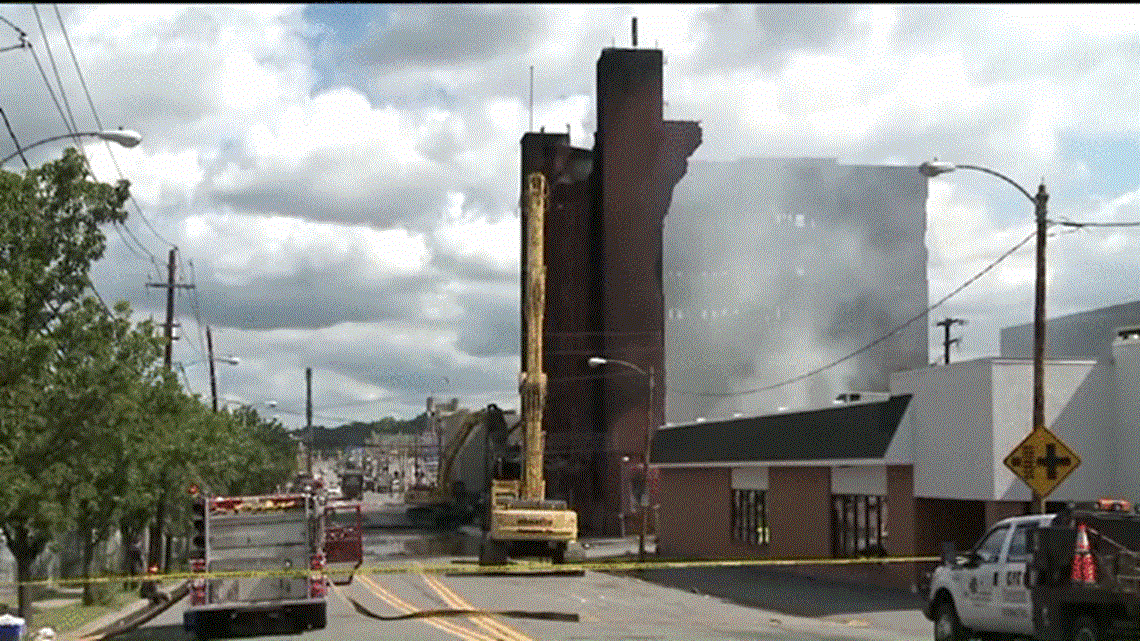 Ruins of Tire Warehouse Come Crashing Down | wnep.com