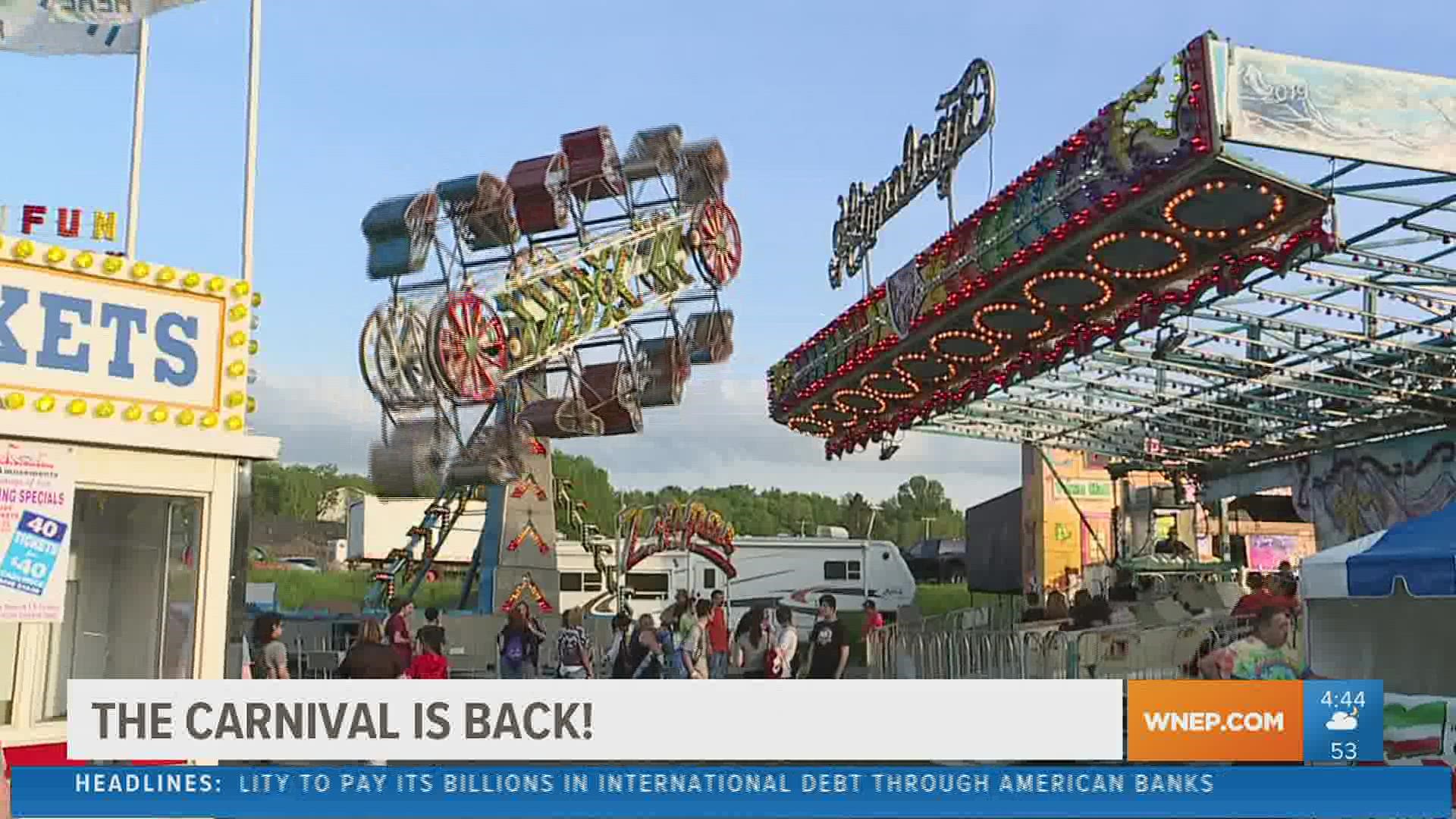 An annual carnival in Lackawanna County is back this year after a pandemic hiatus.