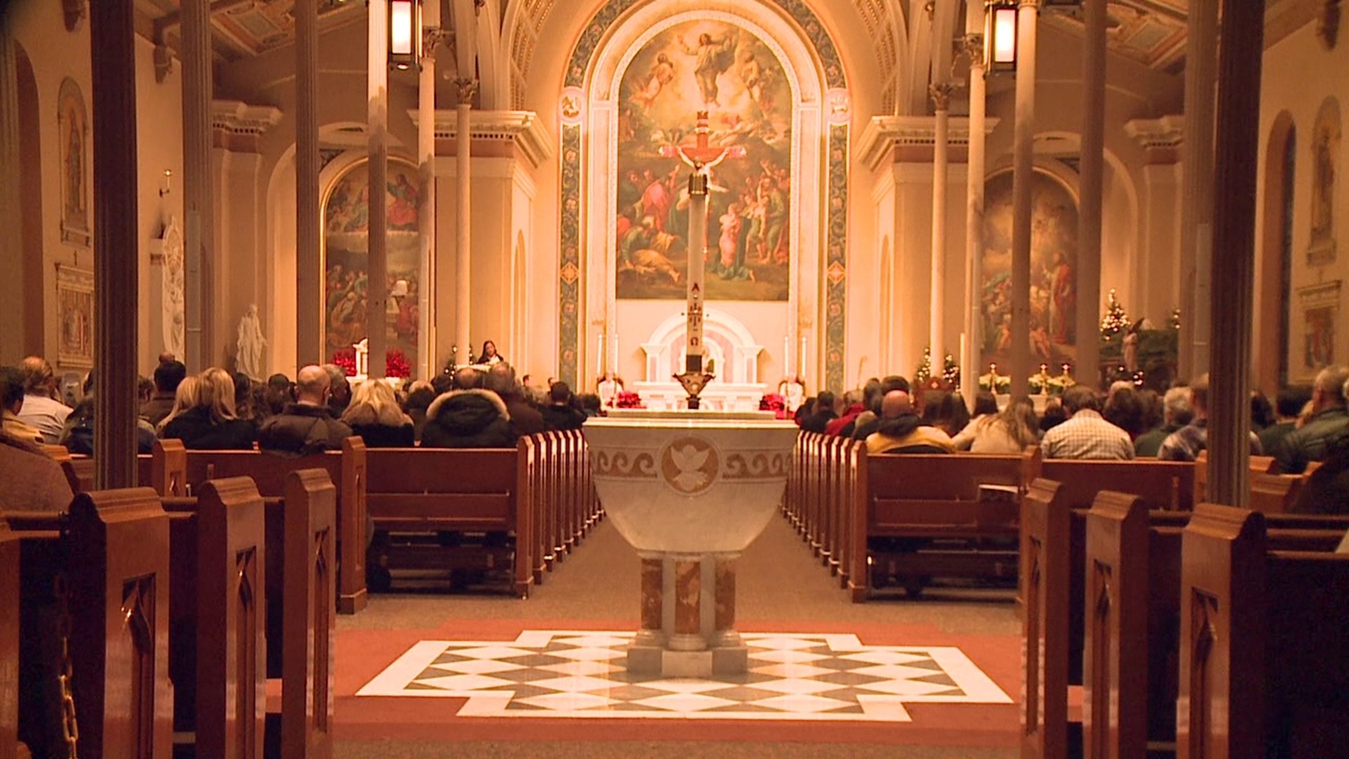 The mass was held at the Cathedral of Saint Peter along Wyoming Avenue Saturday afternoon.