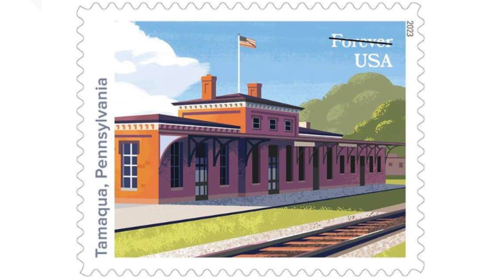 A local landmark in Tamaqua is putting Schuylkill County on the map — and on a stamp.