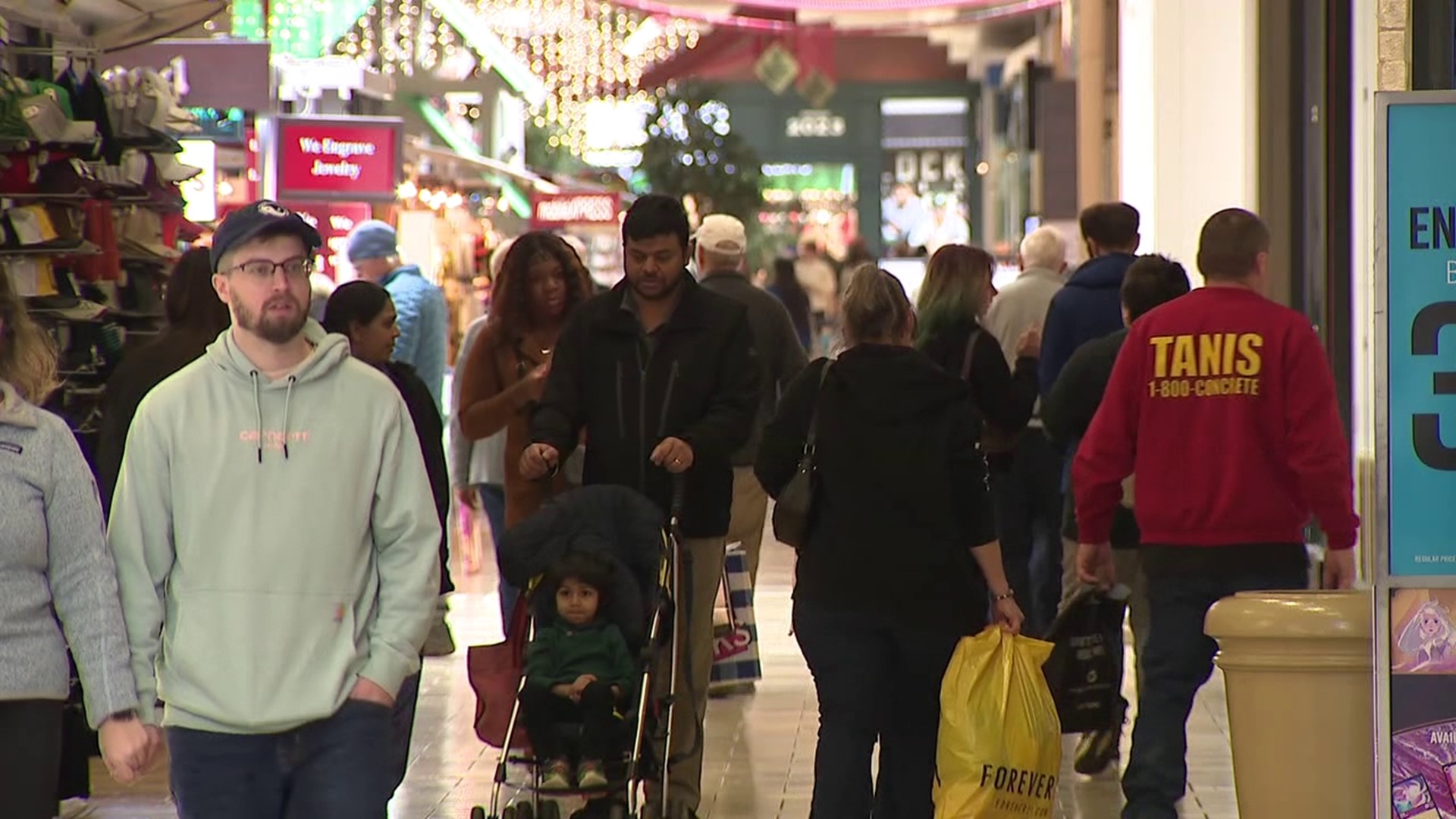 Newswatch 16's Courtney Harrison spoke with shoppers about what brought them out on Tuesday.