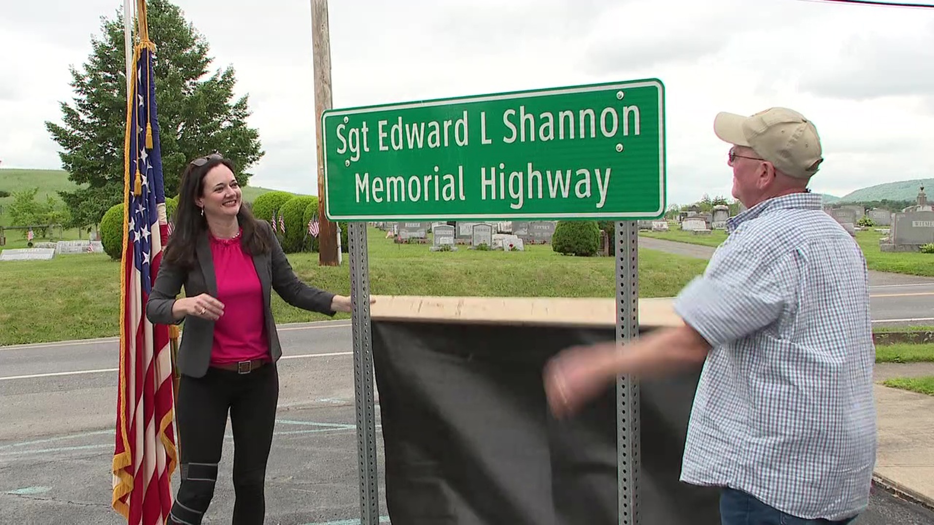 A portion of Johnson Mill Road will now be known as Sgt. Edward Shannon Highway.