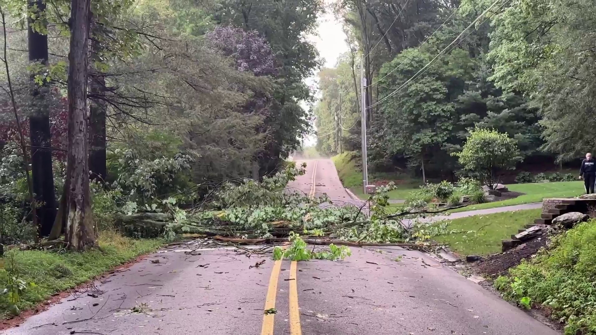 Severe storms knocked out power and caused damage throughout northeastern and central Pennsylvania.