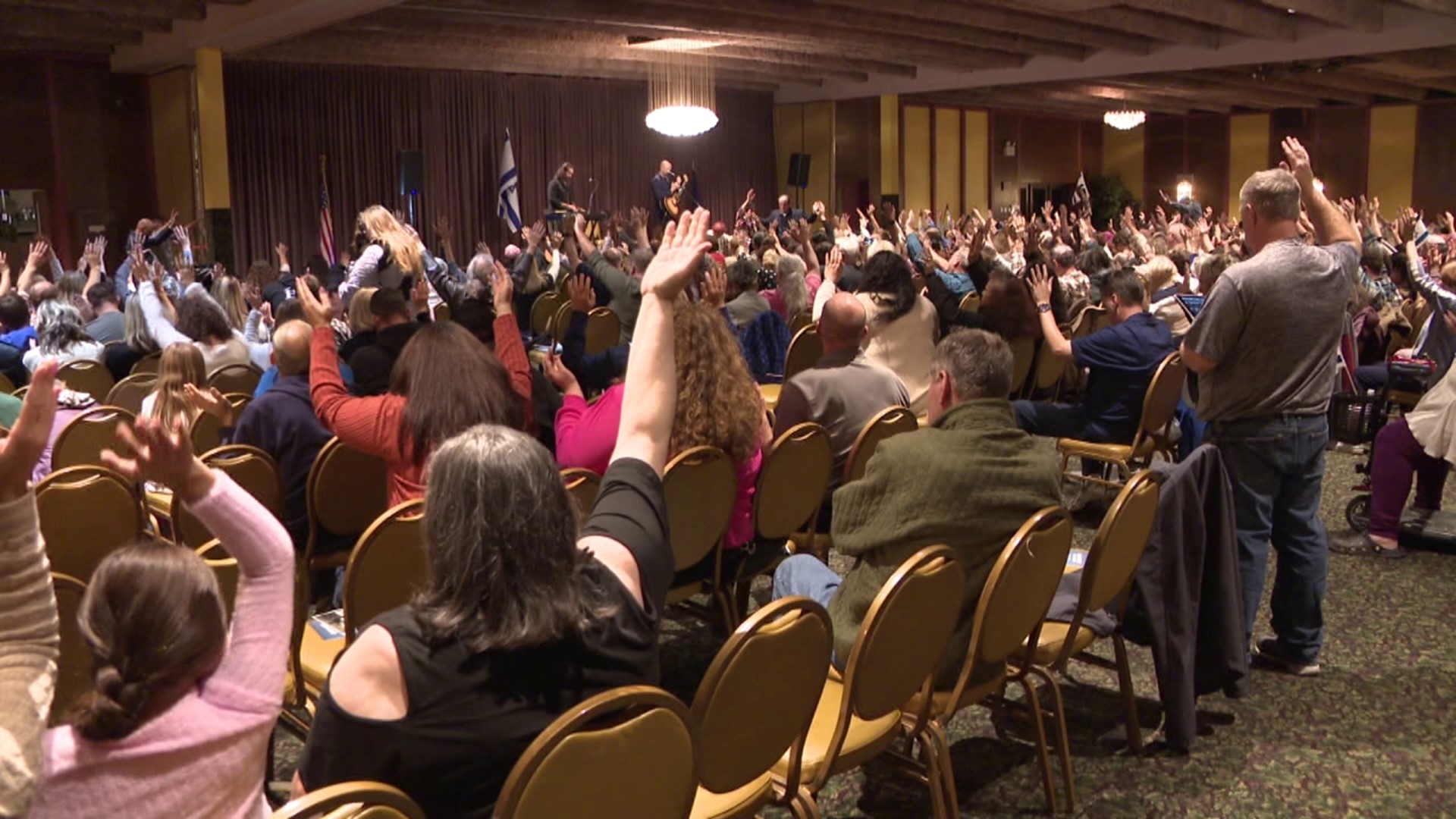 A concert benefitting Israel was held at the Saint Mary's Center along Mifflin Avenue in the city Wednesday night.