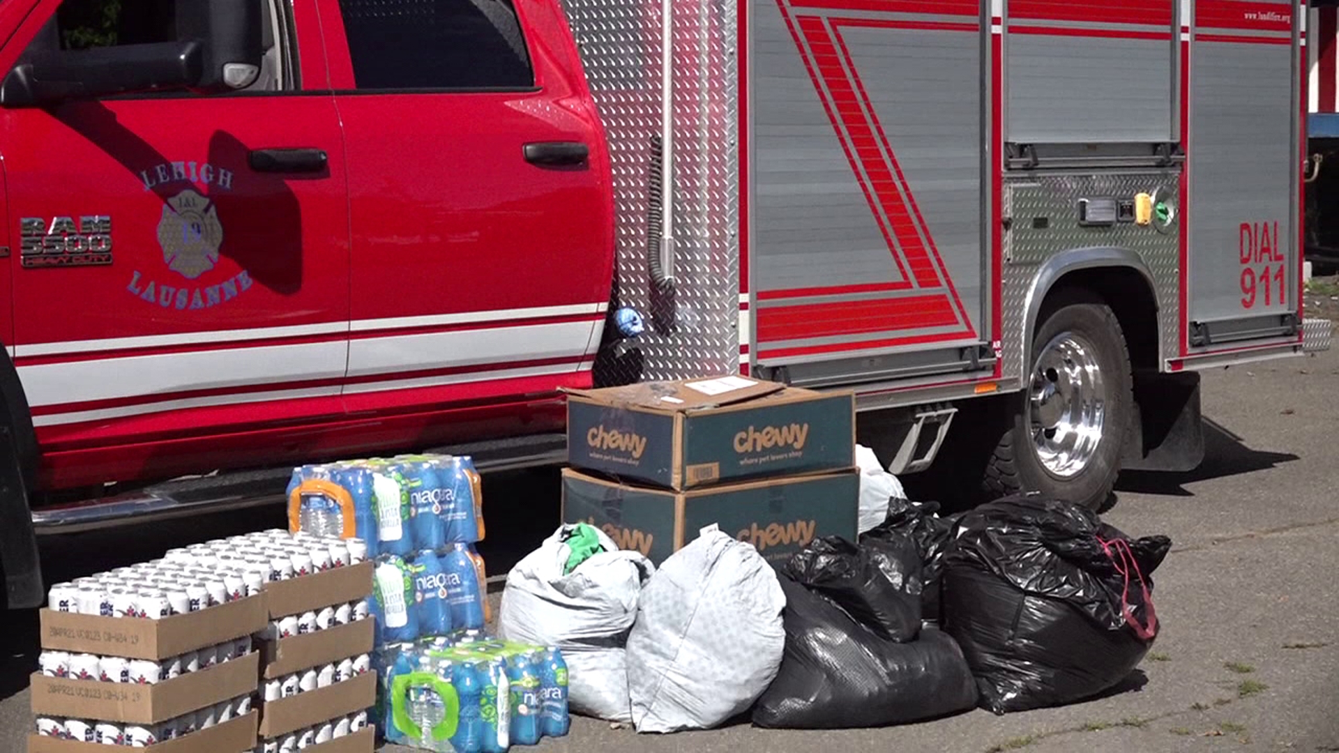 Many in the area are doing what they can to help those in need. Newswatch 16's Emily Kress shows us what one fire company is doing to help people down south.