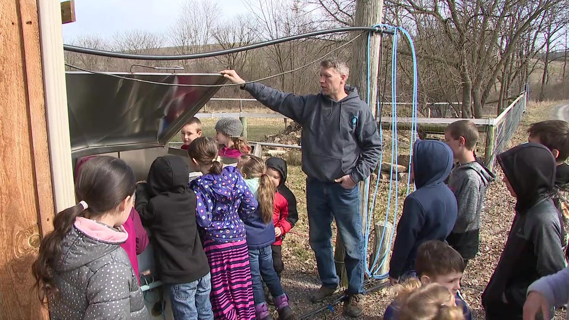 Maple syrup season is coming to a close in one part of Snyder County, but not before some students had the chance to see how it all works.