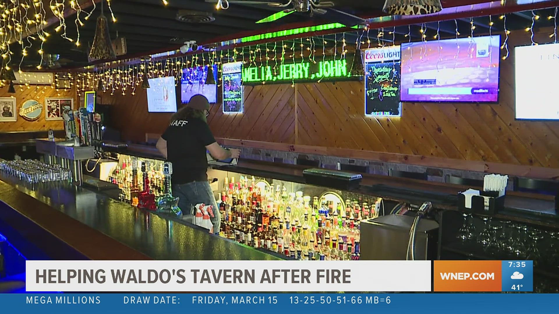 One bar is lending a hand to another that has been closed for about a month after a fire.
