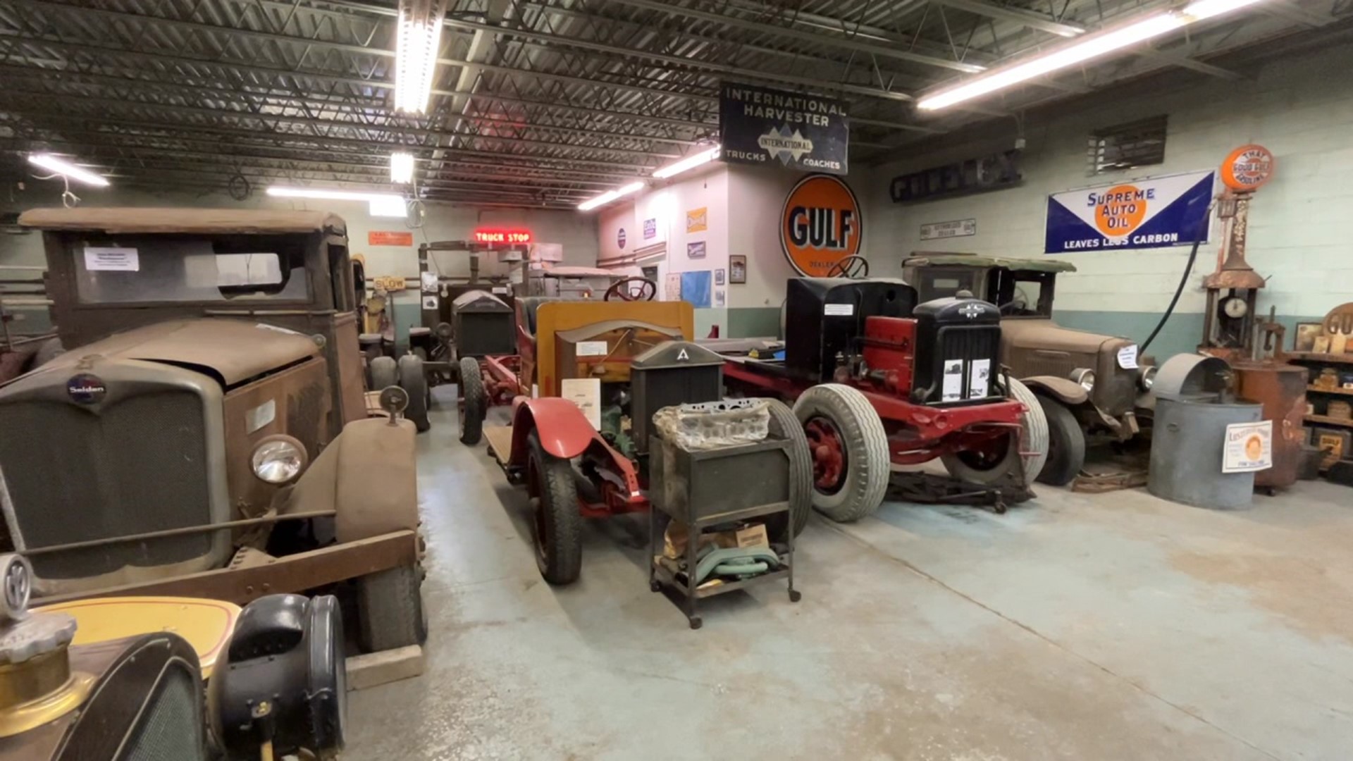 They were the work trucks that replaced the workhorses, and a man in Schuylkill County has dozens of these century-old vehicles.