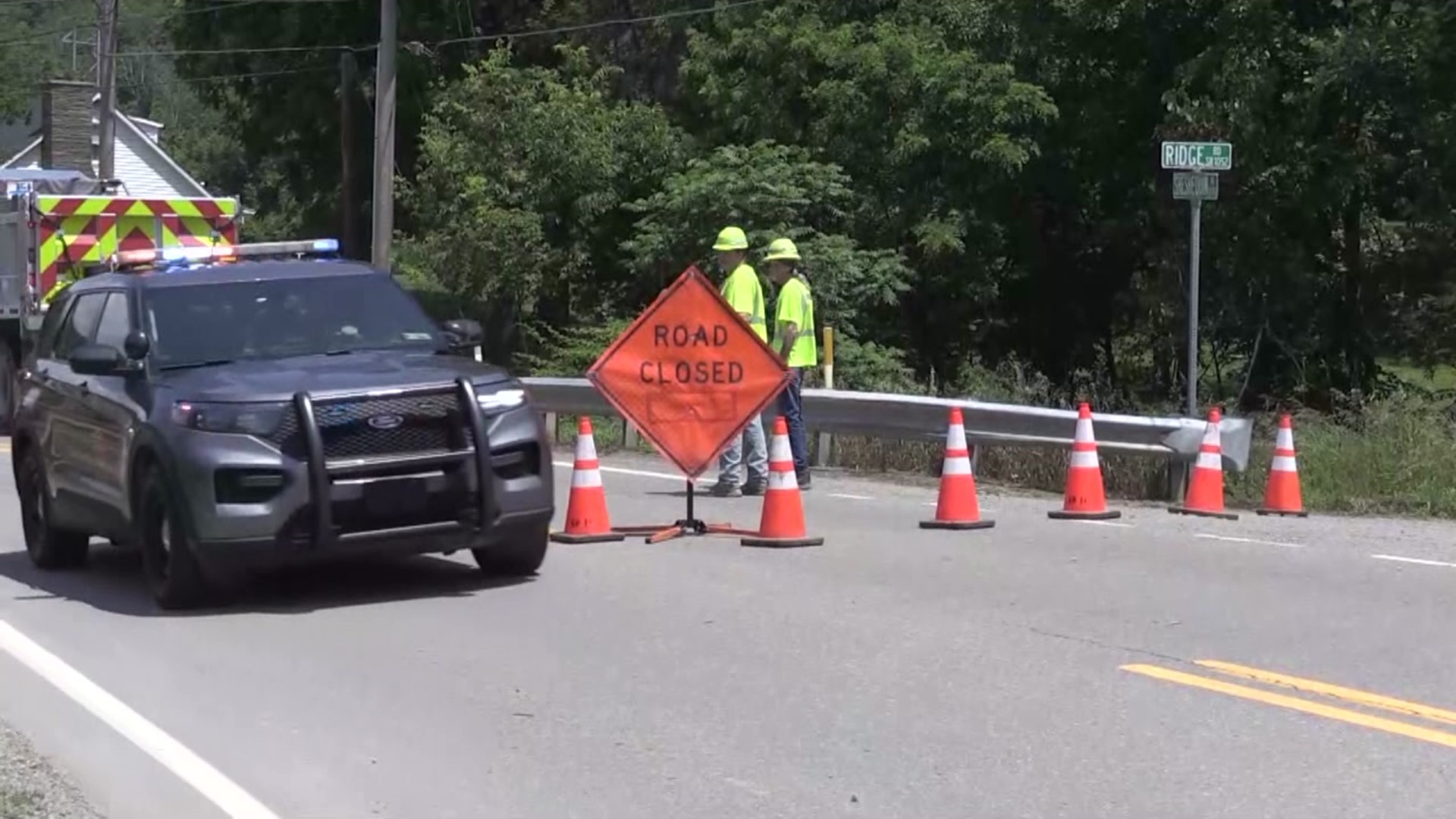 Authorities confirm a car went into the water Wednesday morning in Sheshequin Township.