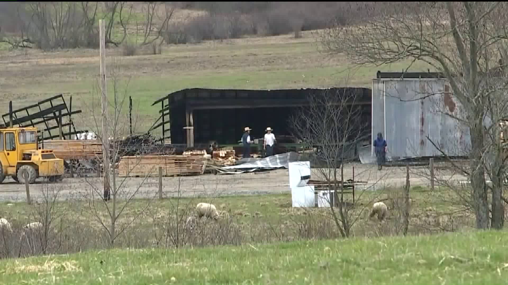 Sawmill Damaged by Flames in Snyder County