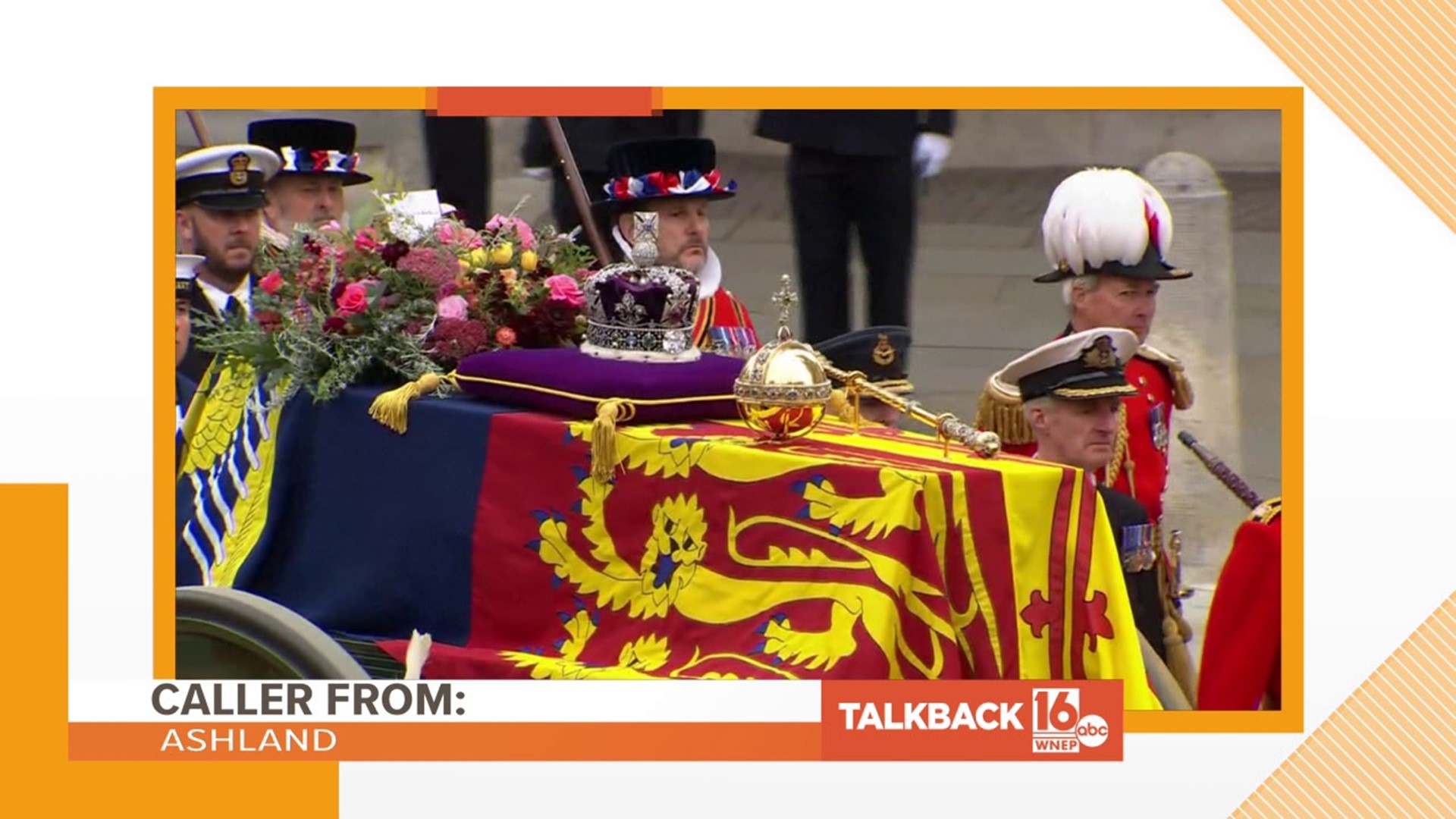 Callers are commenting on the funeral of Queen Elizabeth II.