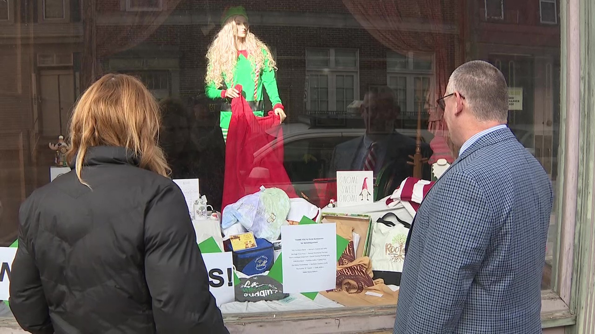 The promotion aims to bring people to downtown Mifflinburg and a lucky shopper could win the contents of the store window.