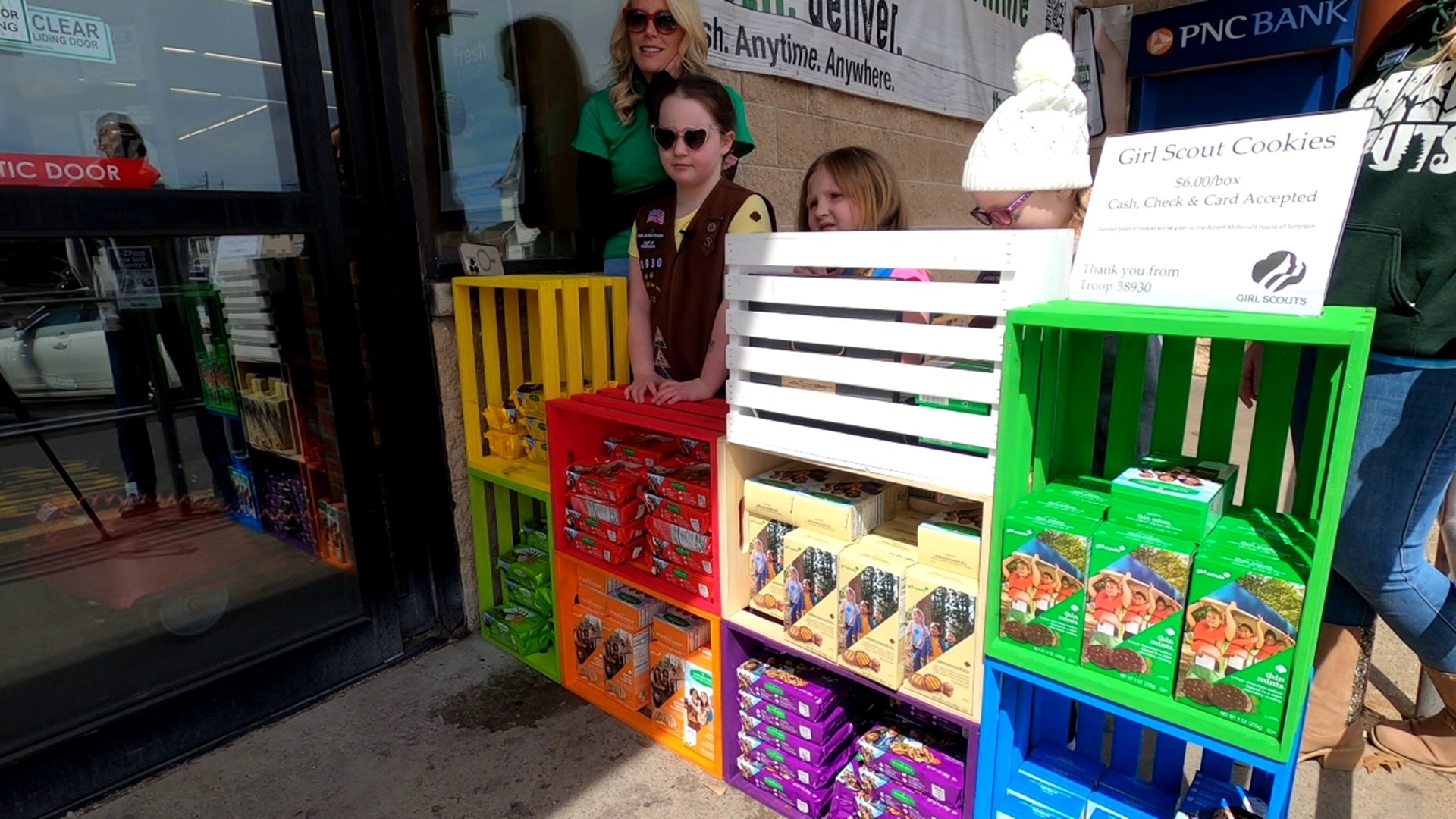 This week, Newswatch 16's Chelsea Strub tagged along with a local Girl Scout Troop to see what it takes to sell their beloved cookies.
