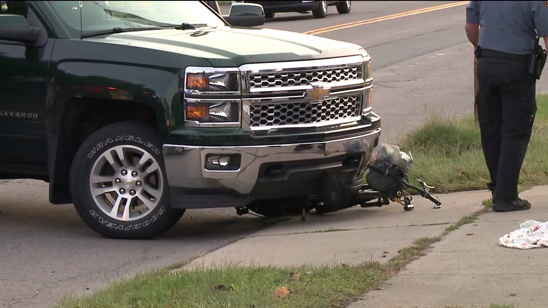 Bicyclist Hit by Pickup Truck