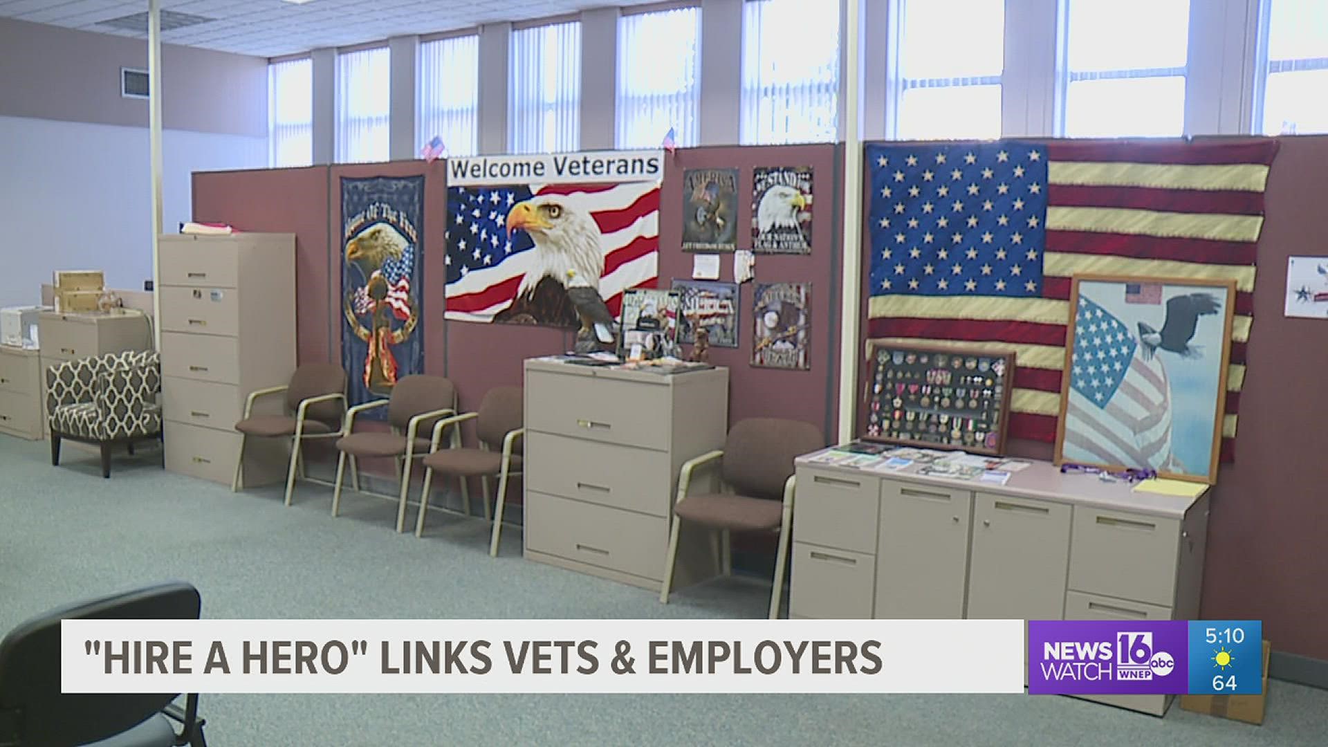 On Tuesday in Scranton, there were job offers for former military members looking for work.