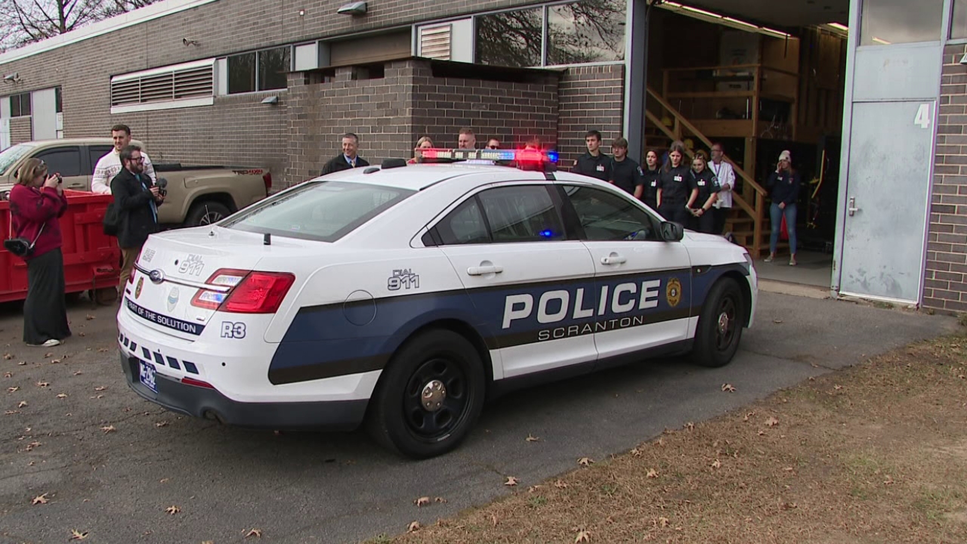 The Scranton Police Department donated a decommissioned police cruiser to the Career Technology Center of Lackawanna County, offering hands-on learning for students.