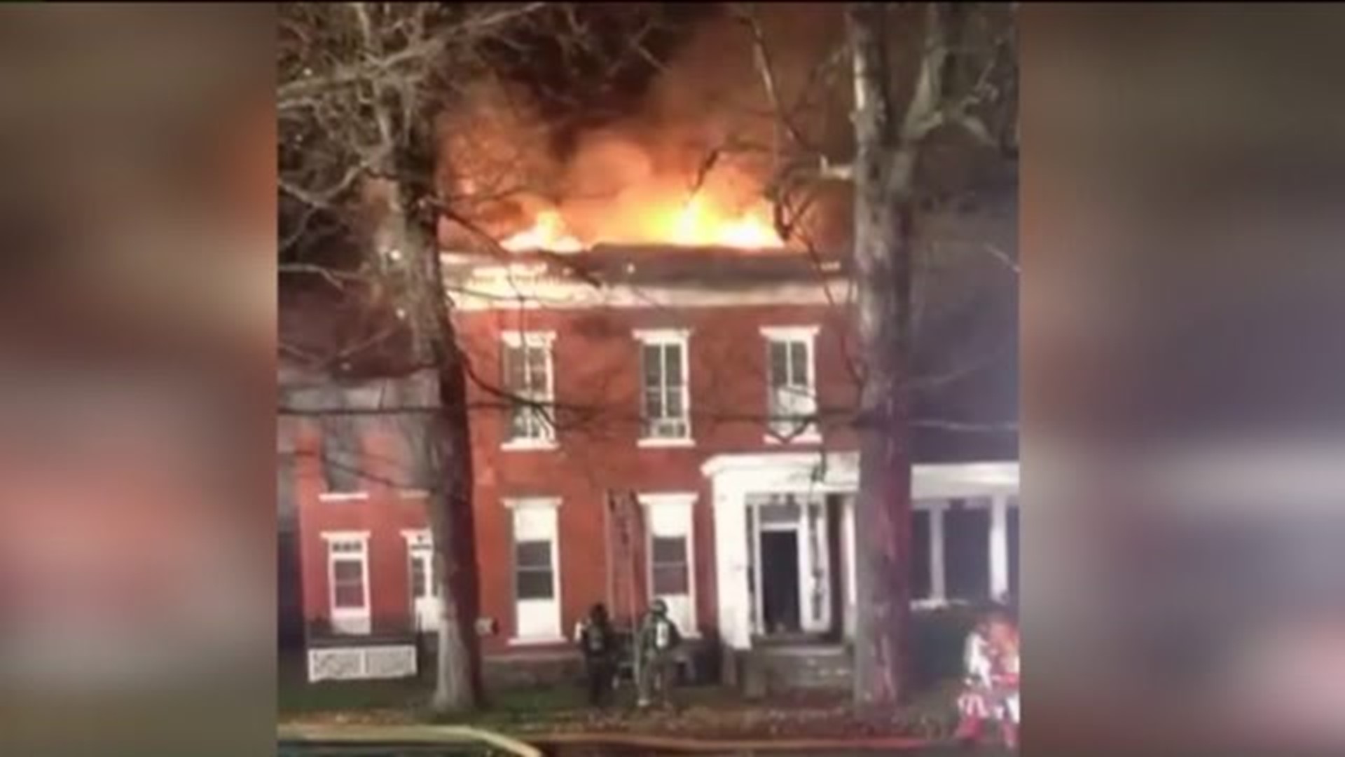 Flames Damage Apartment Building in Bradford County