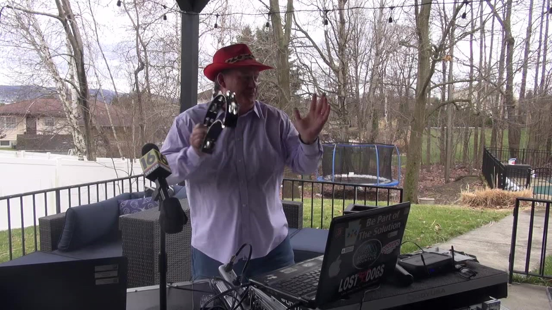 cranton's EJ the DJ is broadcasting on Facebook Live every day.