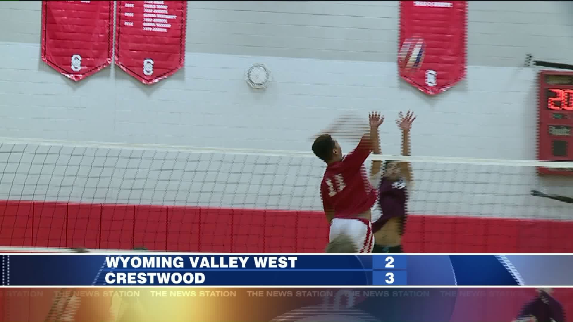 Wyoming Valley West vs Crestwood volleyball