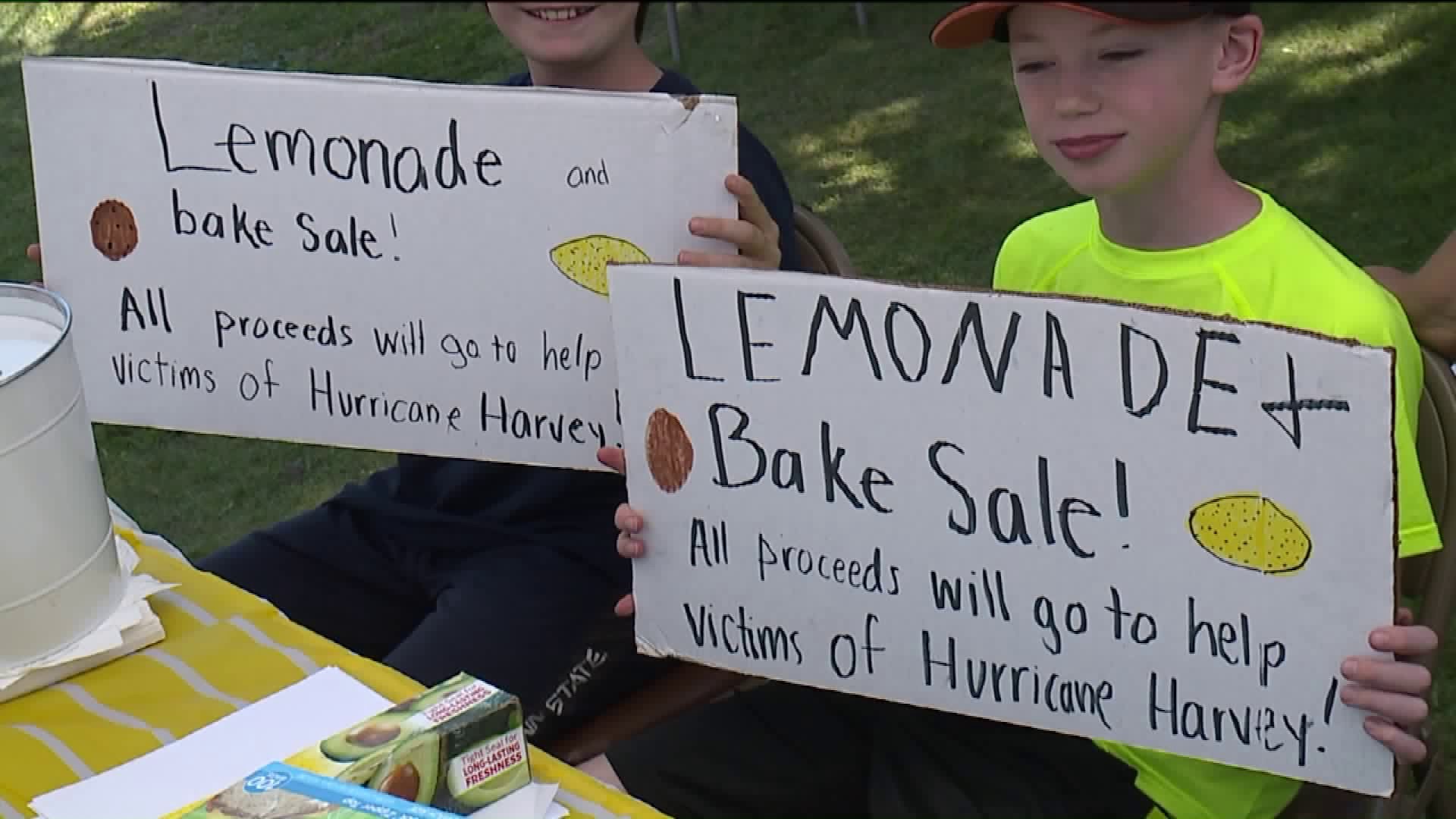 Kids Serve Up Lemon-Aid for Harvey Victims