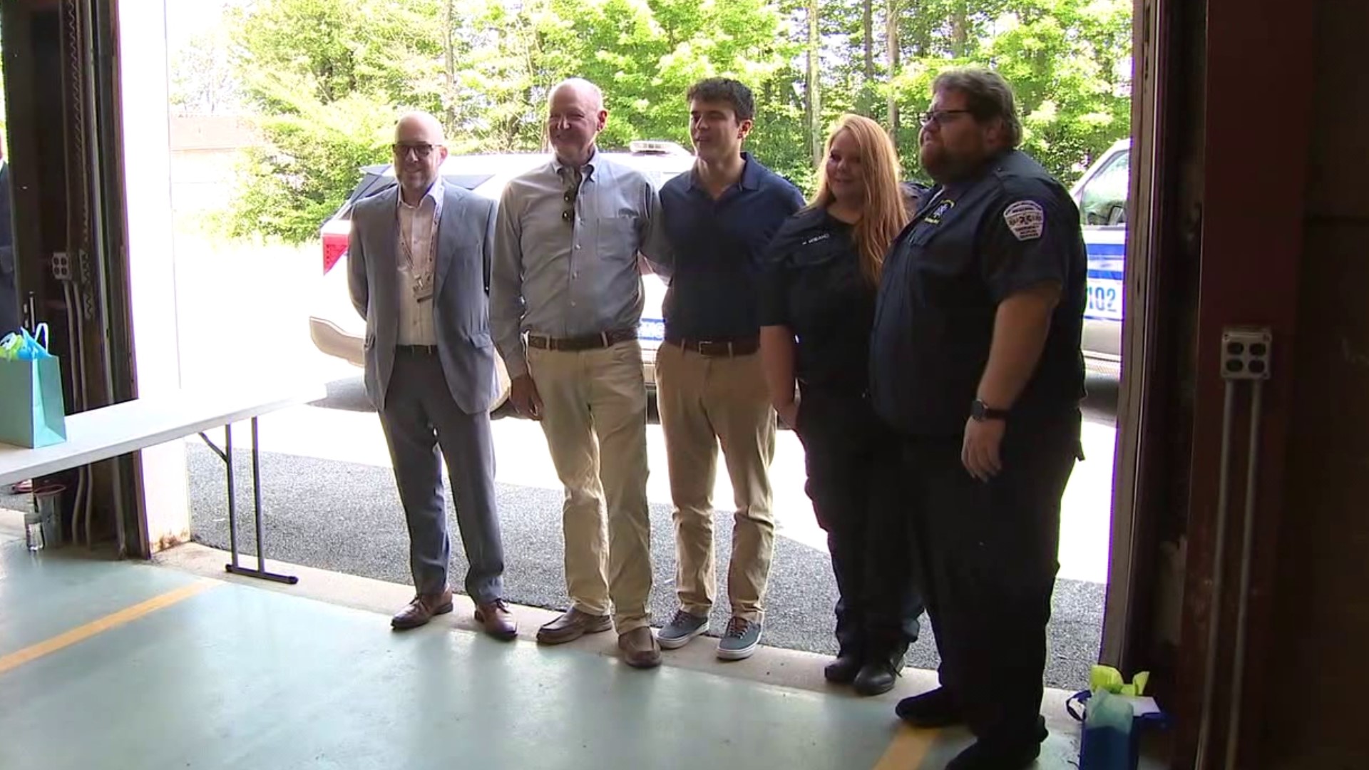 More than a year after a man suffered a heart attack in the Poconos, he reunited with the care team that saved his life.