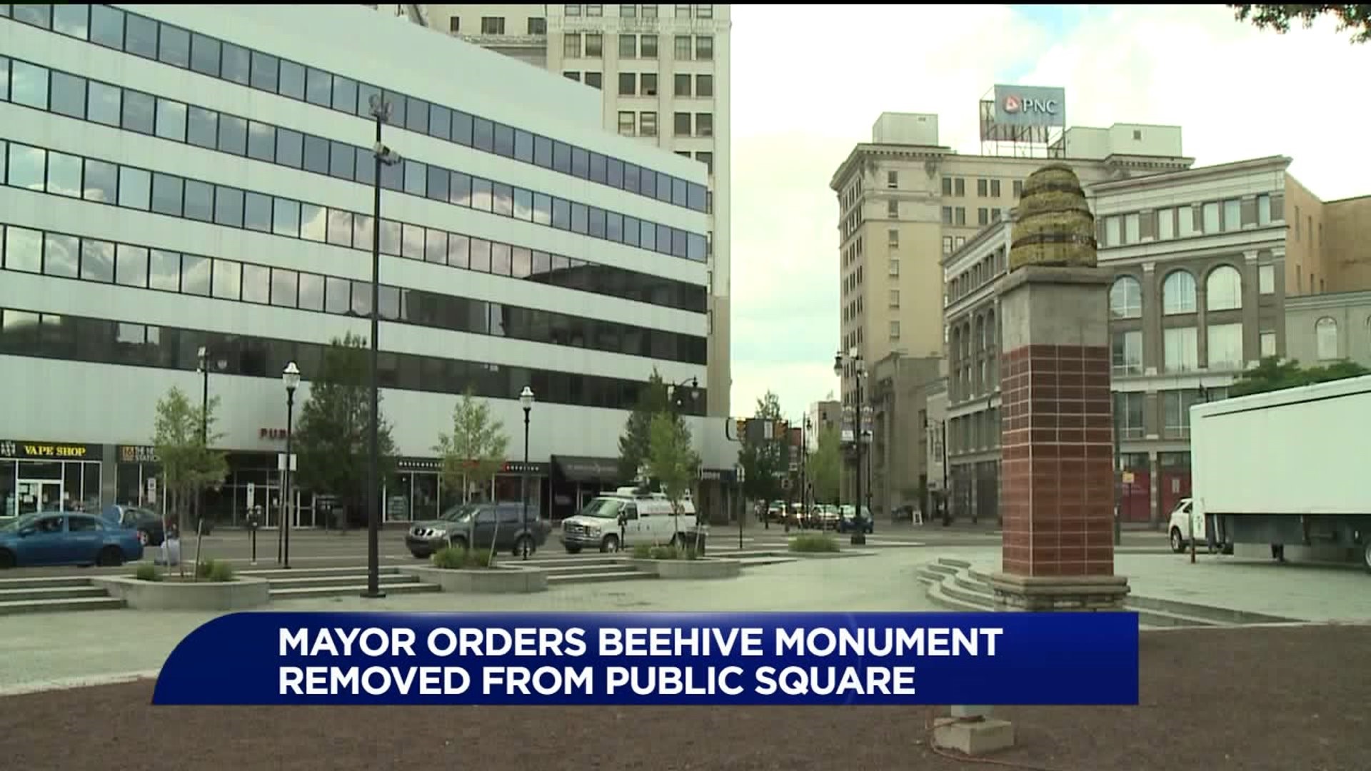 Beehive Monument Removed from Public Square