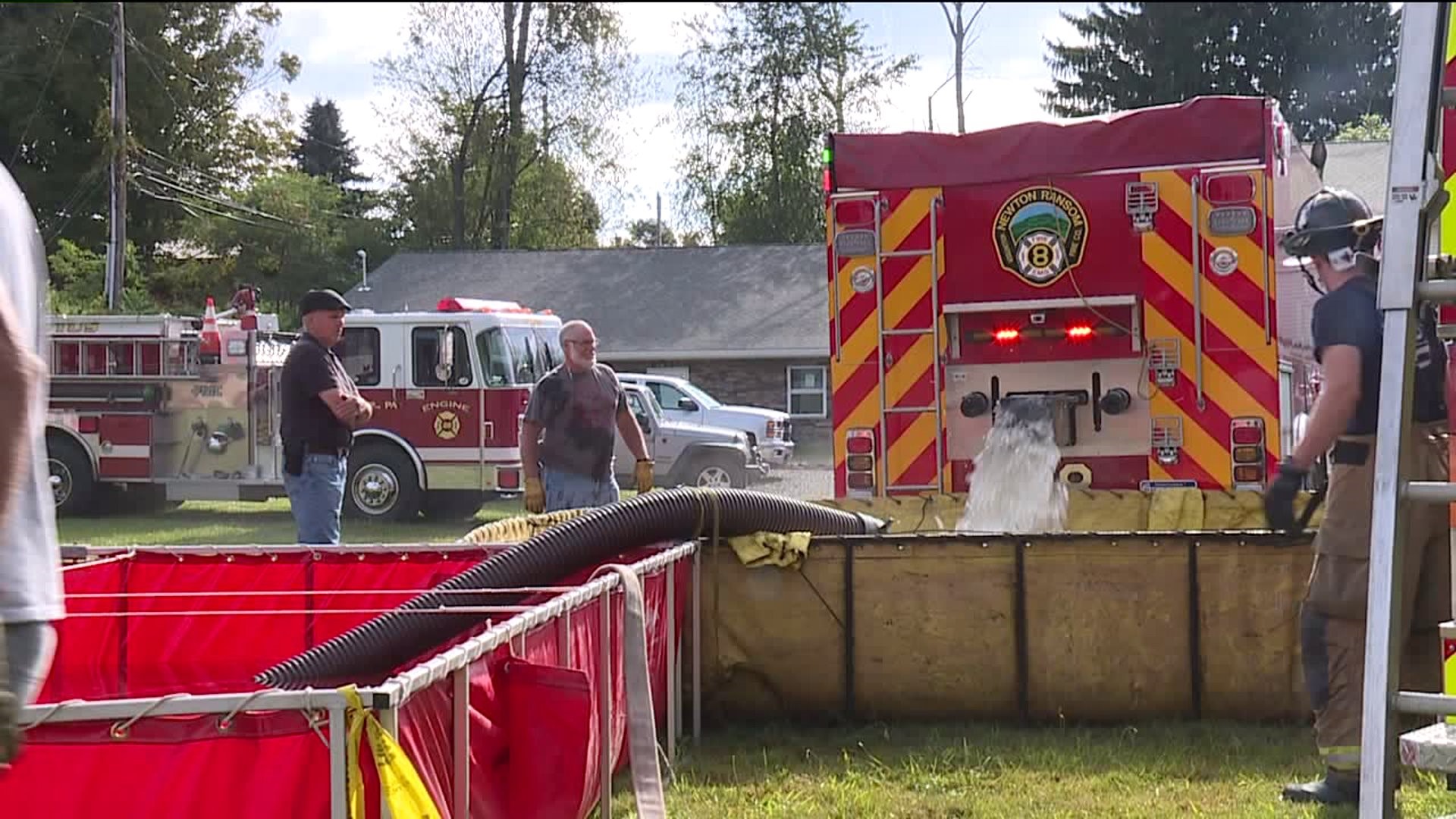 Local Firefighters Participate in Rural Water Movement Drill