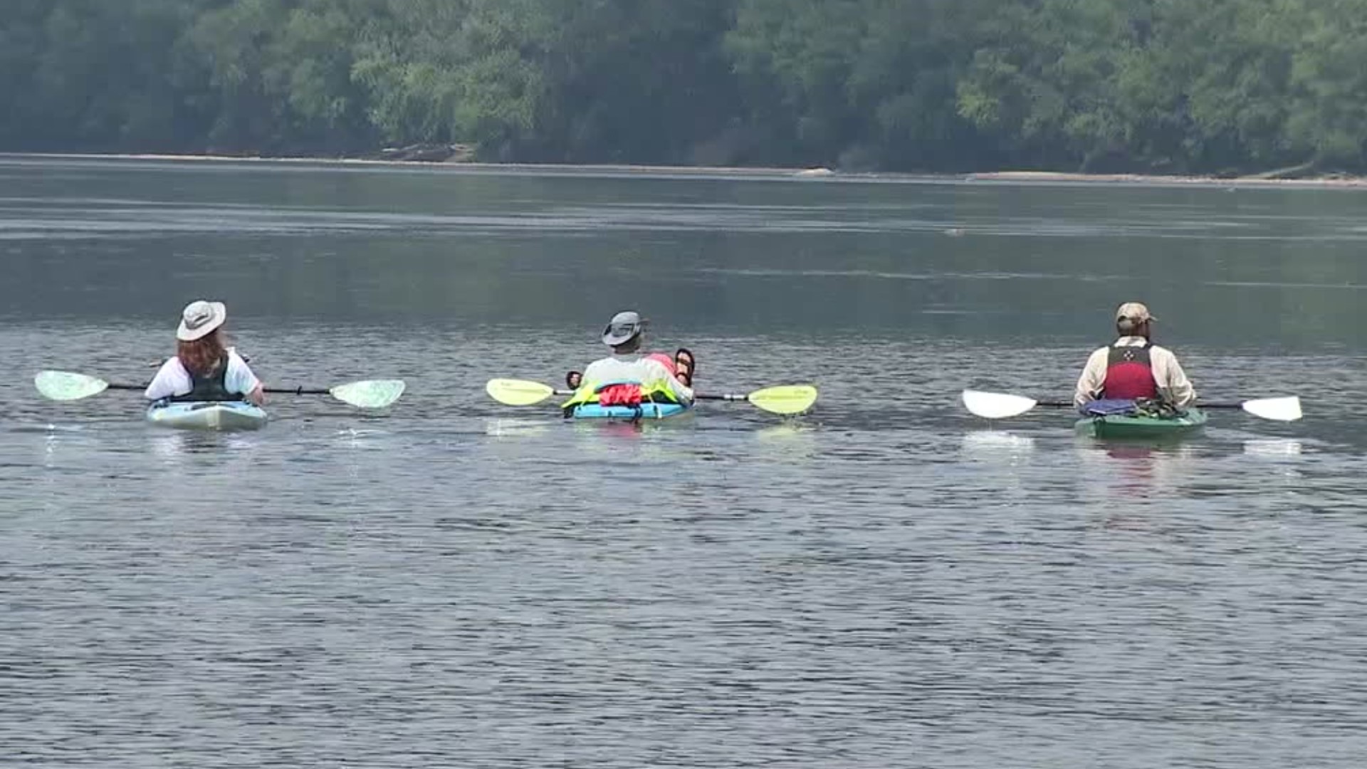 Three friends from Selinsgrove are kayaking 444 miles of the Susquehanna River.  We caught up with them in Danville.