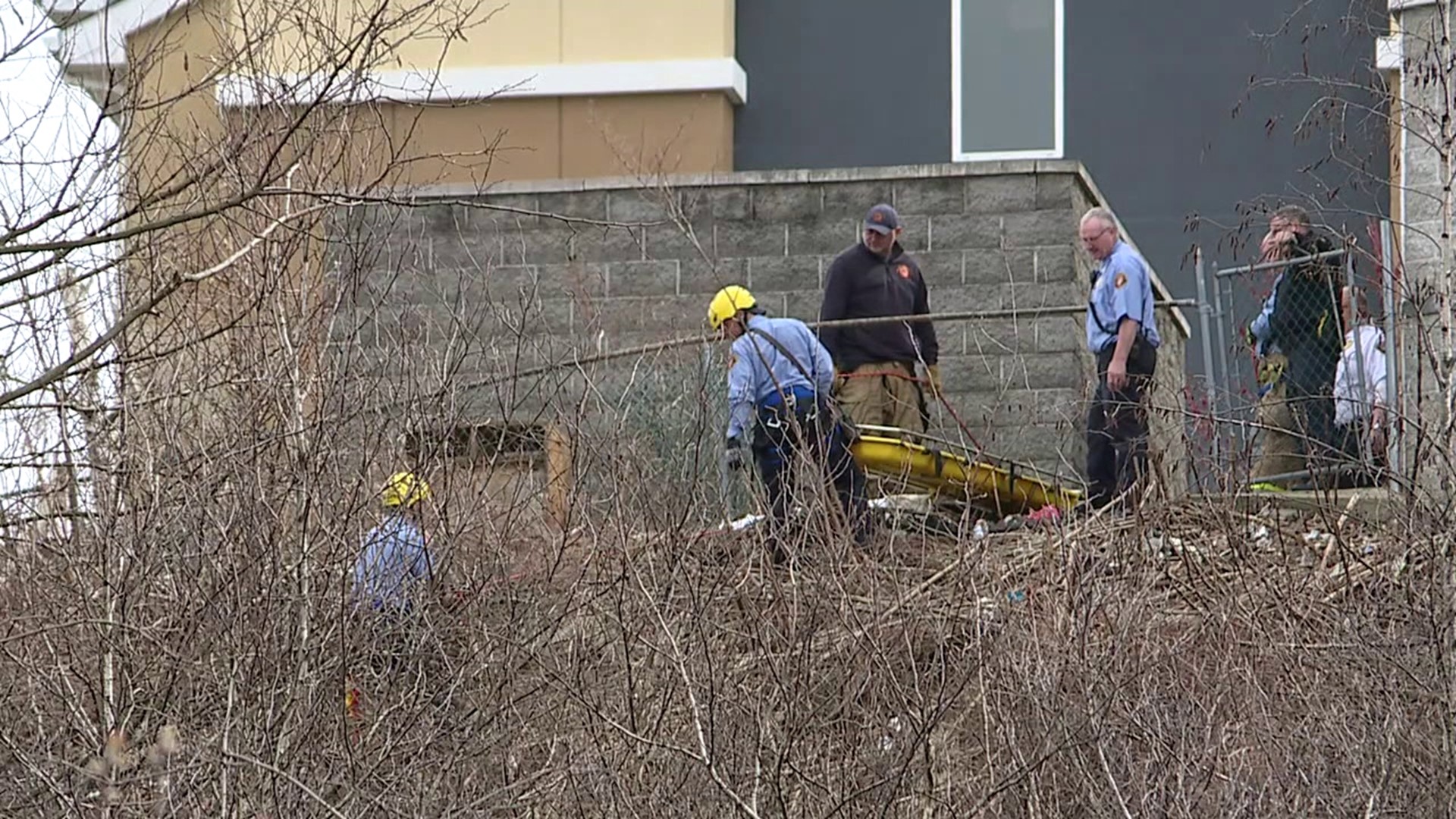 Investigators were called Tuesday afternoon to a wooded area between the Cross Valley Expressway and Kidder Street.