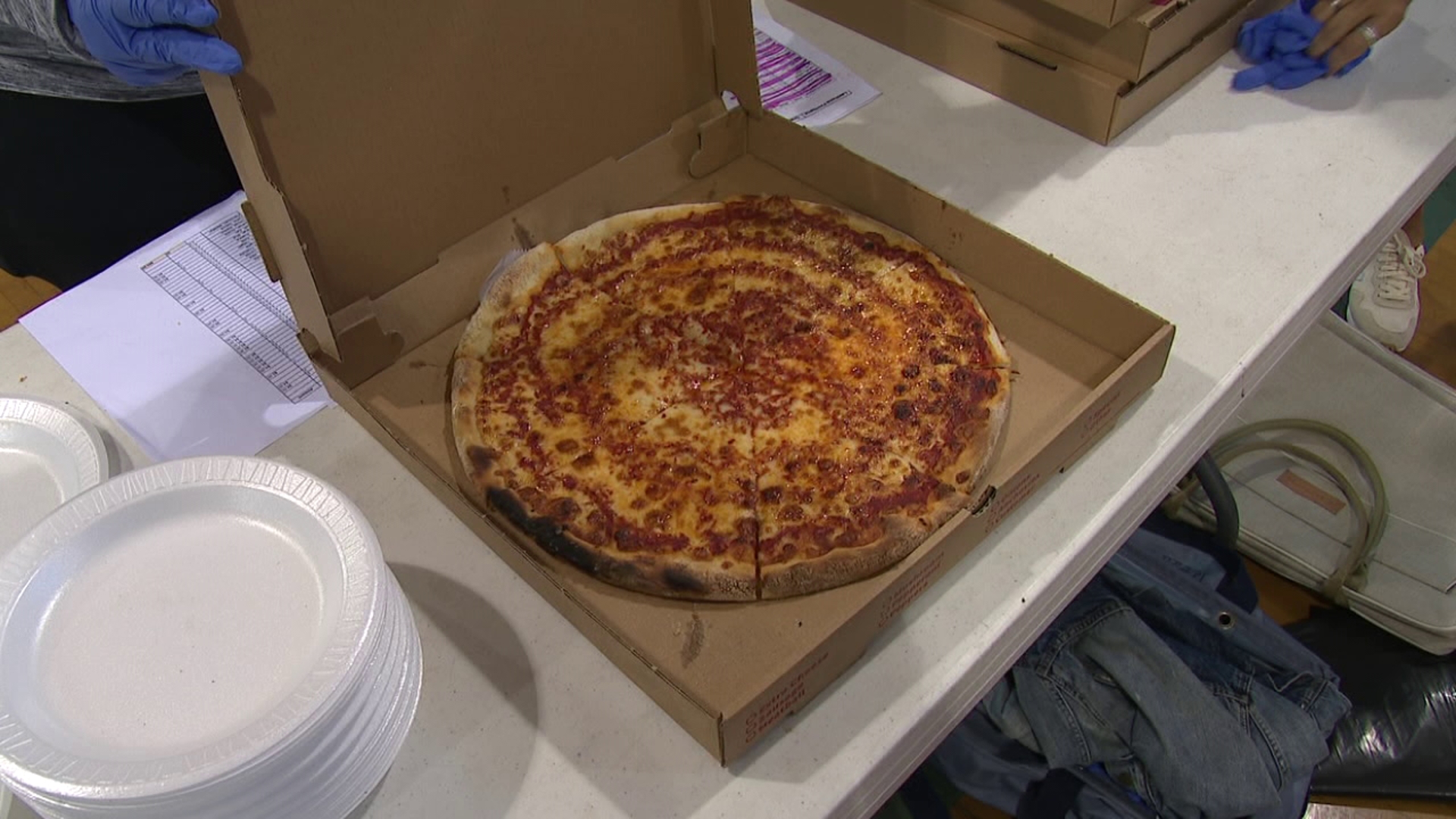 A restaurant in Lackawanna County was promoting peace, one pizza at a time Thursday.