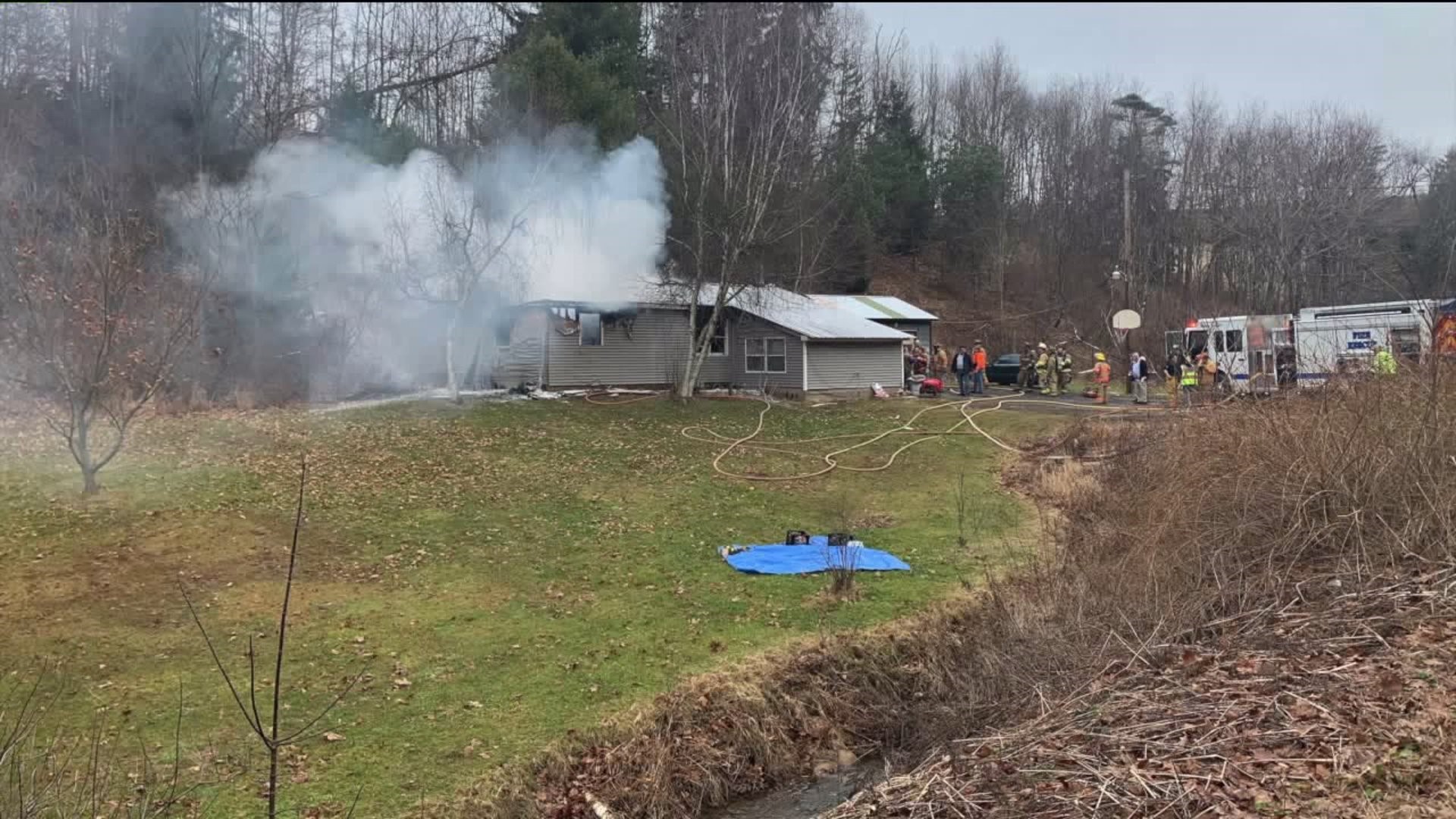 Home in Columbia County Damaged by Flames