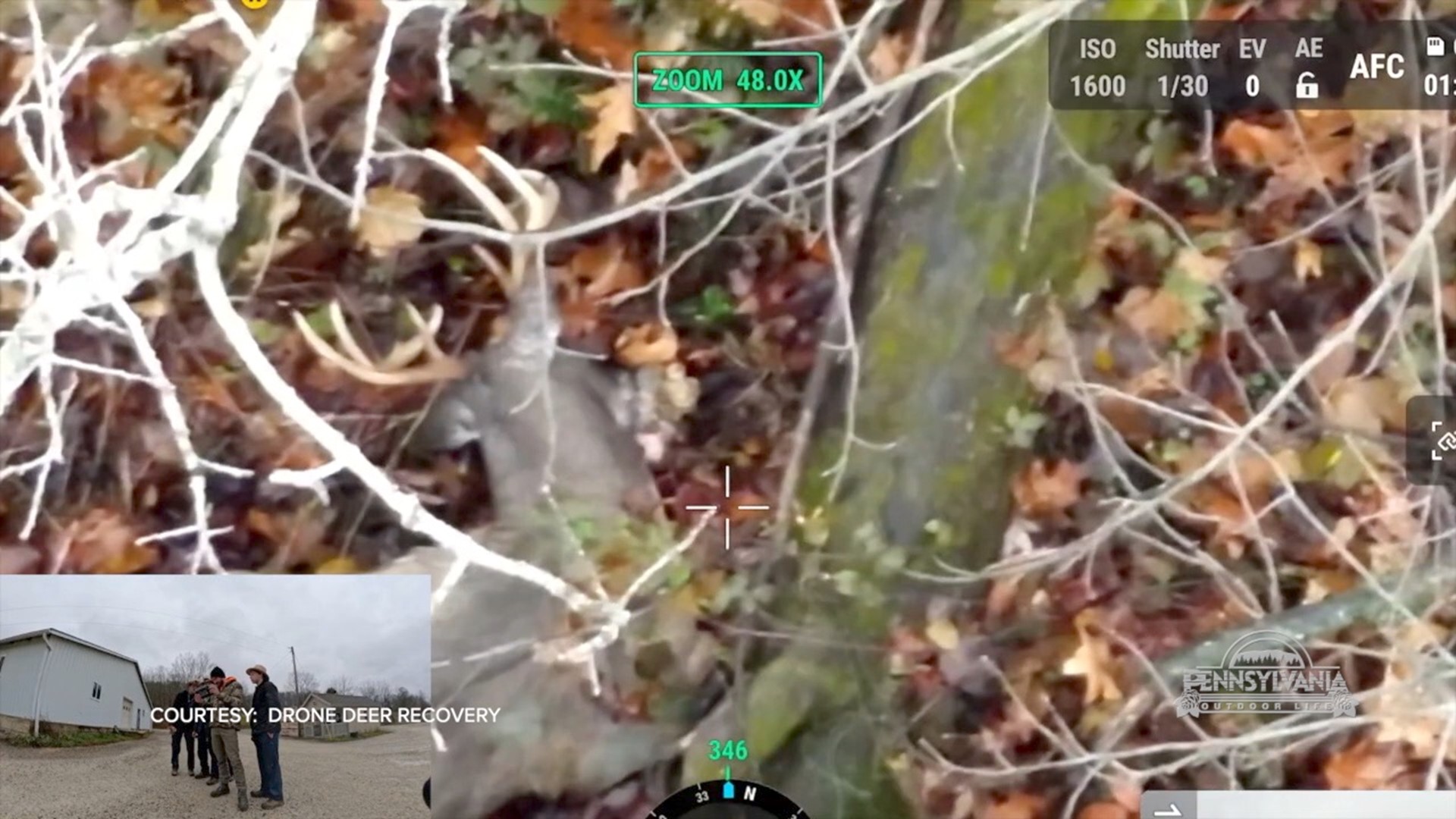 Using high tech drones to recover lost big game.