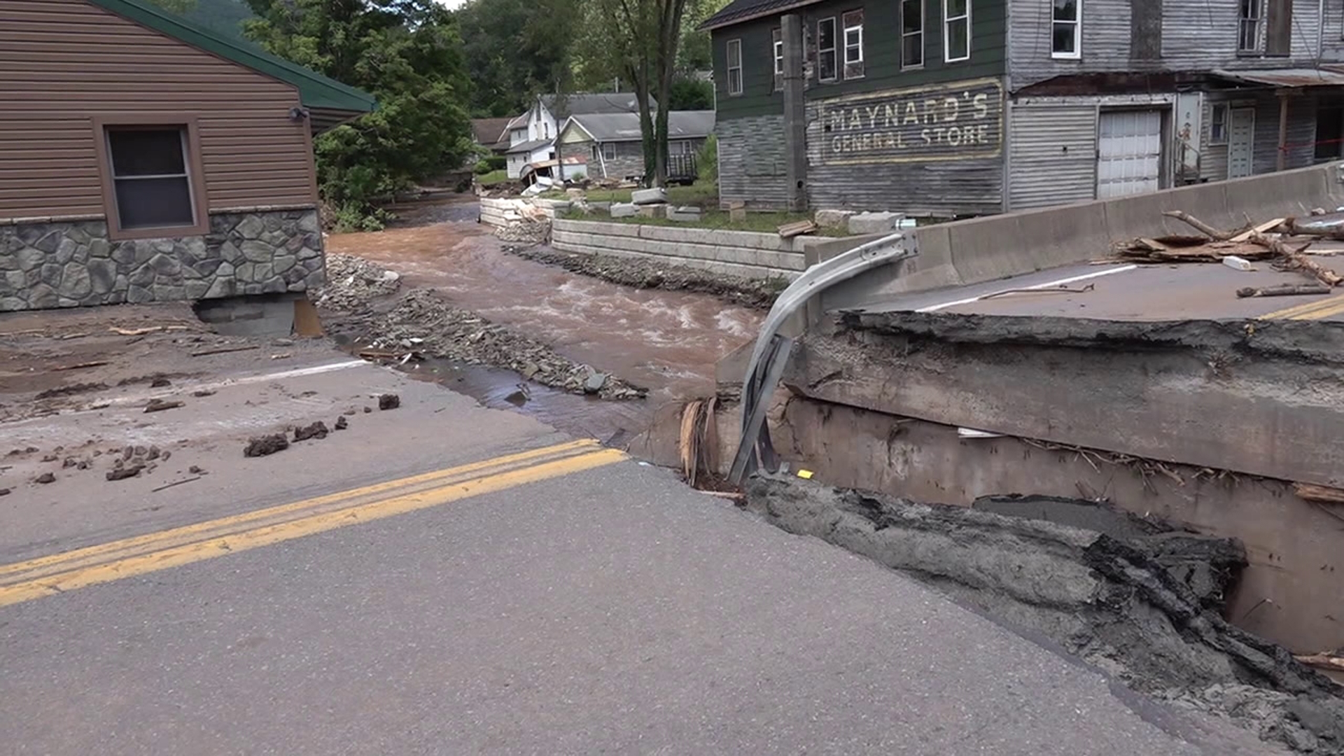 Cleanup is underway in Lycoming County as the aftermath of tropical storm Debby left a fire company with nowhere to work.