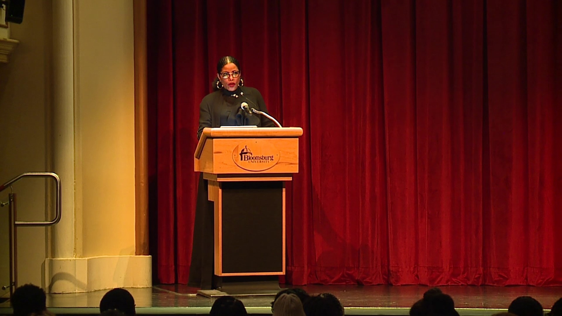 Ilyasah Shabazz, the daughter of Malcom X, was the guest speaker at Bloomsburg University's Martin Luther King Jr. Celebration.