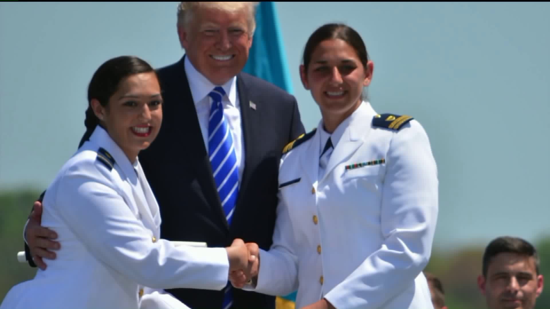 Coast Guard Grad Meets Trump (5)