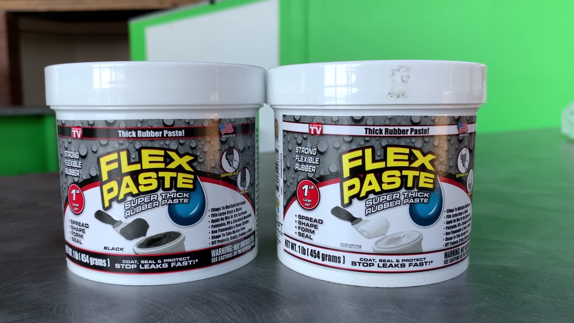 Flex Paste is a super thick rubberized paste that you can spread, shape, form, and seal on pretty much everything.