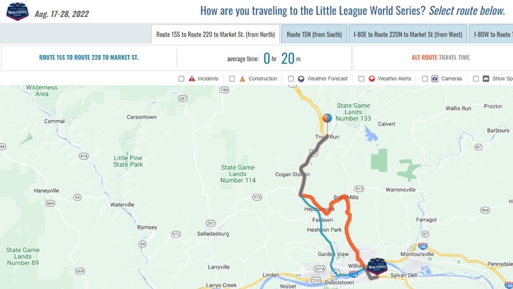 PennDOT launches Little League World Series traffic maps