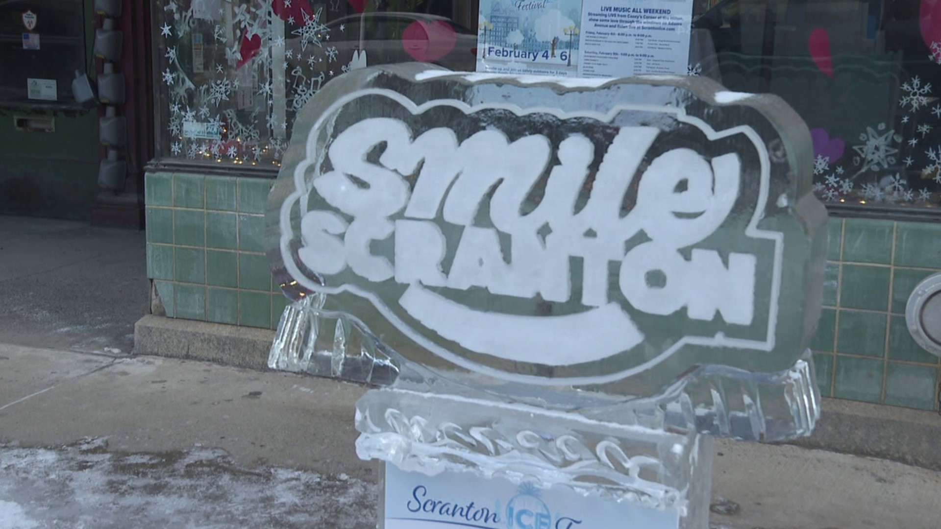 The 2nd Annual Scranton Ice Festival got off to a late start Saturday after Friday's ice storm postponed the opening events.
