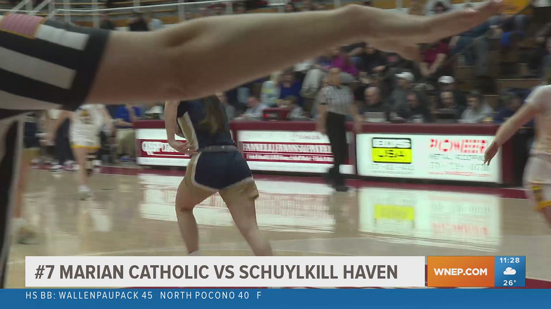 Basketball action from Martz Hall in Pottsville Tuesday night