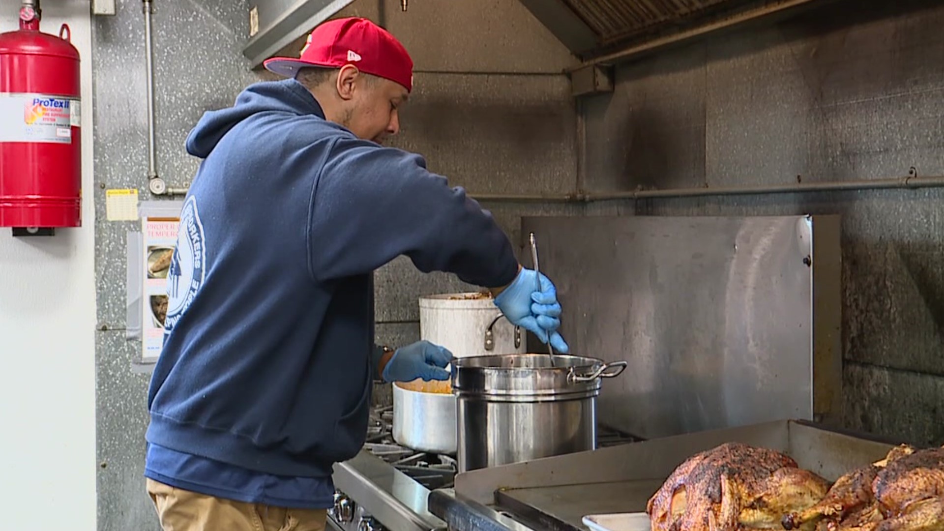 Newswatch 16's Chris Keating shows us what goes into preparing more than 400 meals for the community.