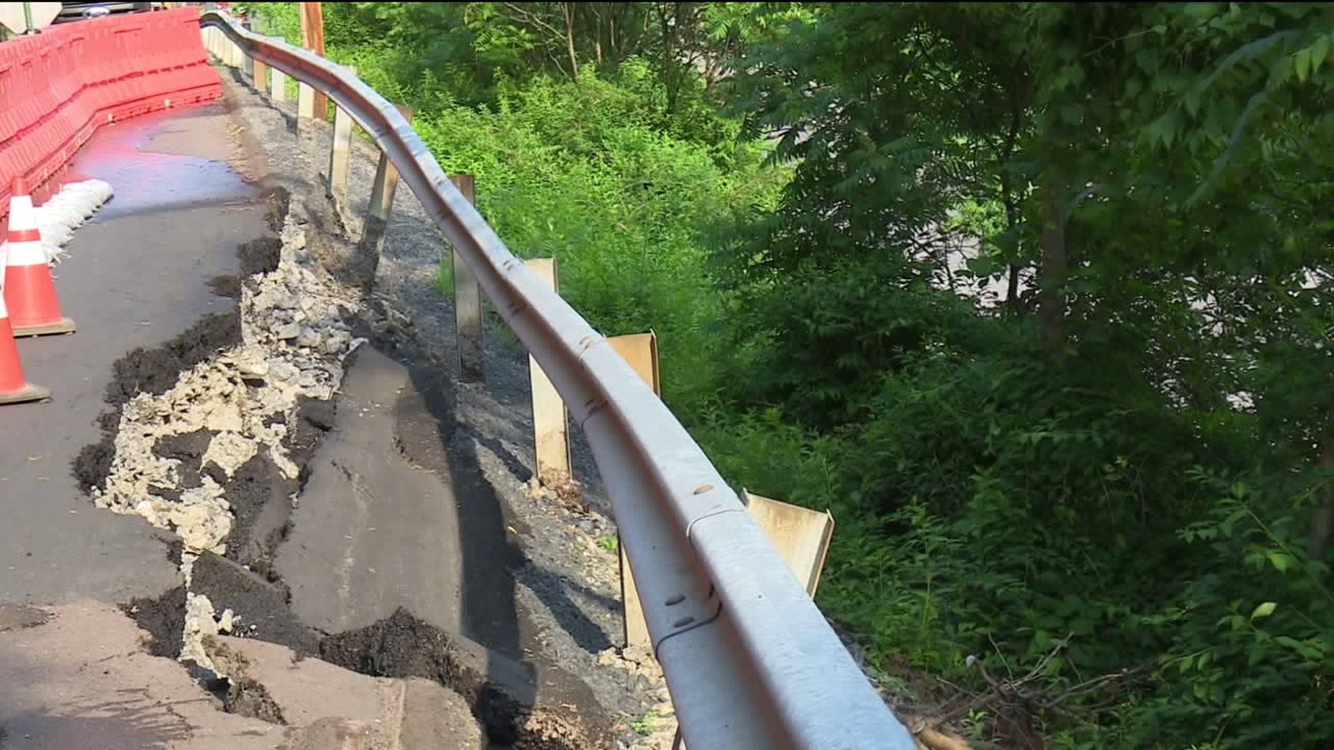Road in Montour County Closed Indefinitely After Washing Away