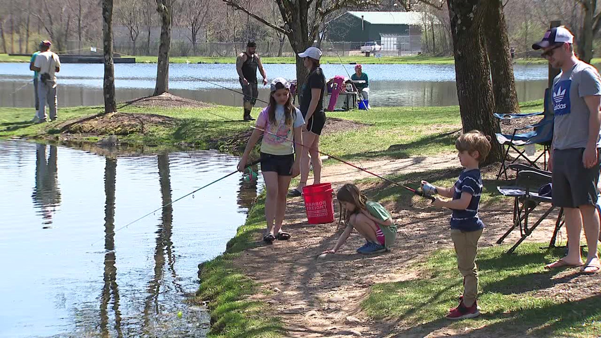 Many people in the Poconos took advantage of the warm weather.