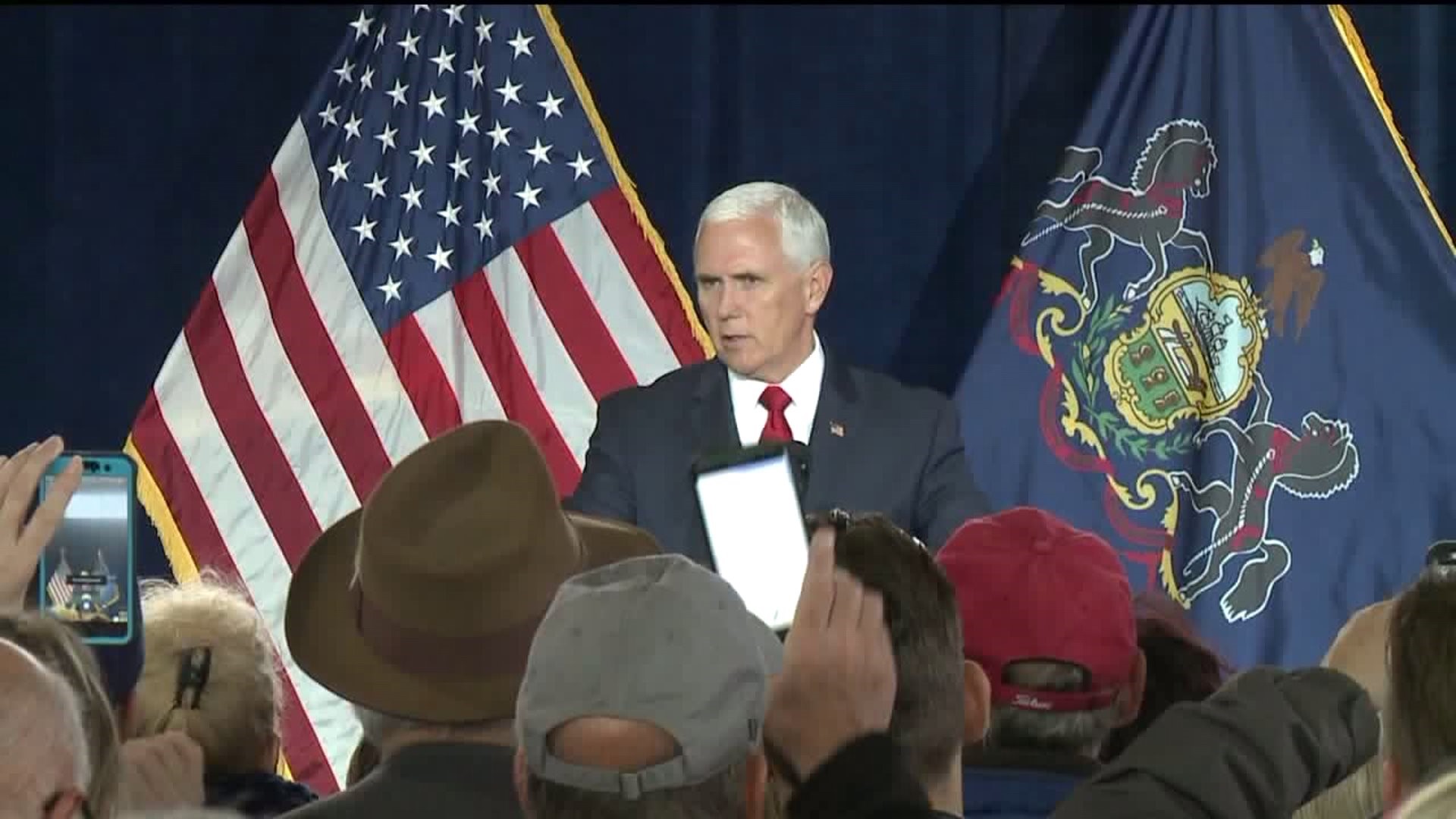 Vice President Pence Visits Chrin Campaign Rally in Luzerne County