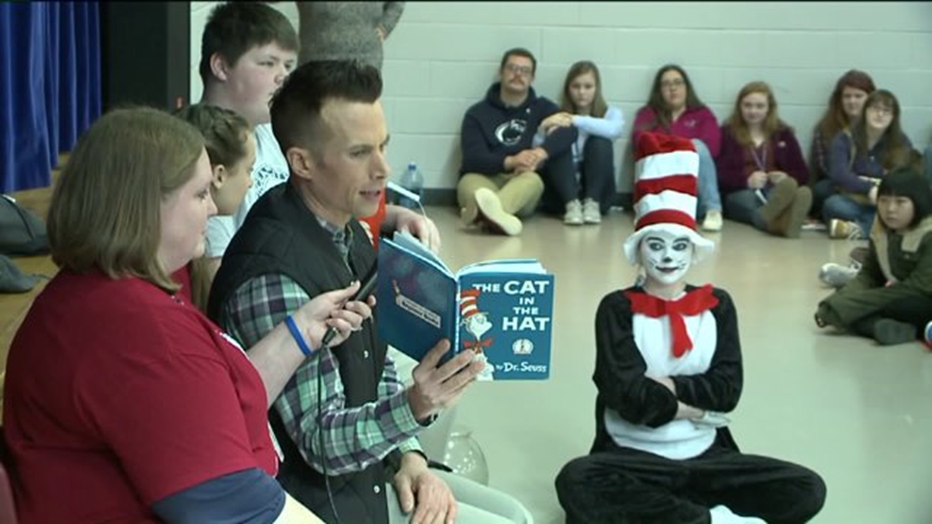 WNEP Participates in Read Across America Day: Julie, Ryan and Tom