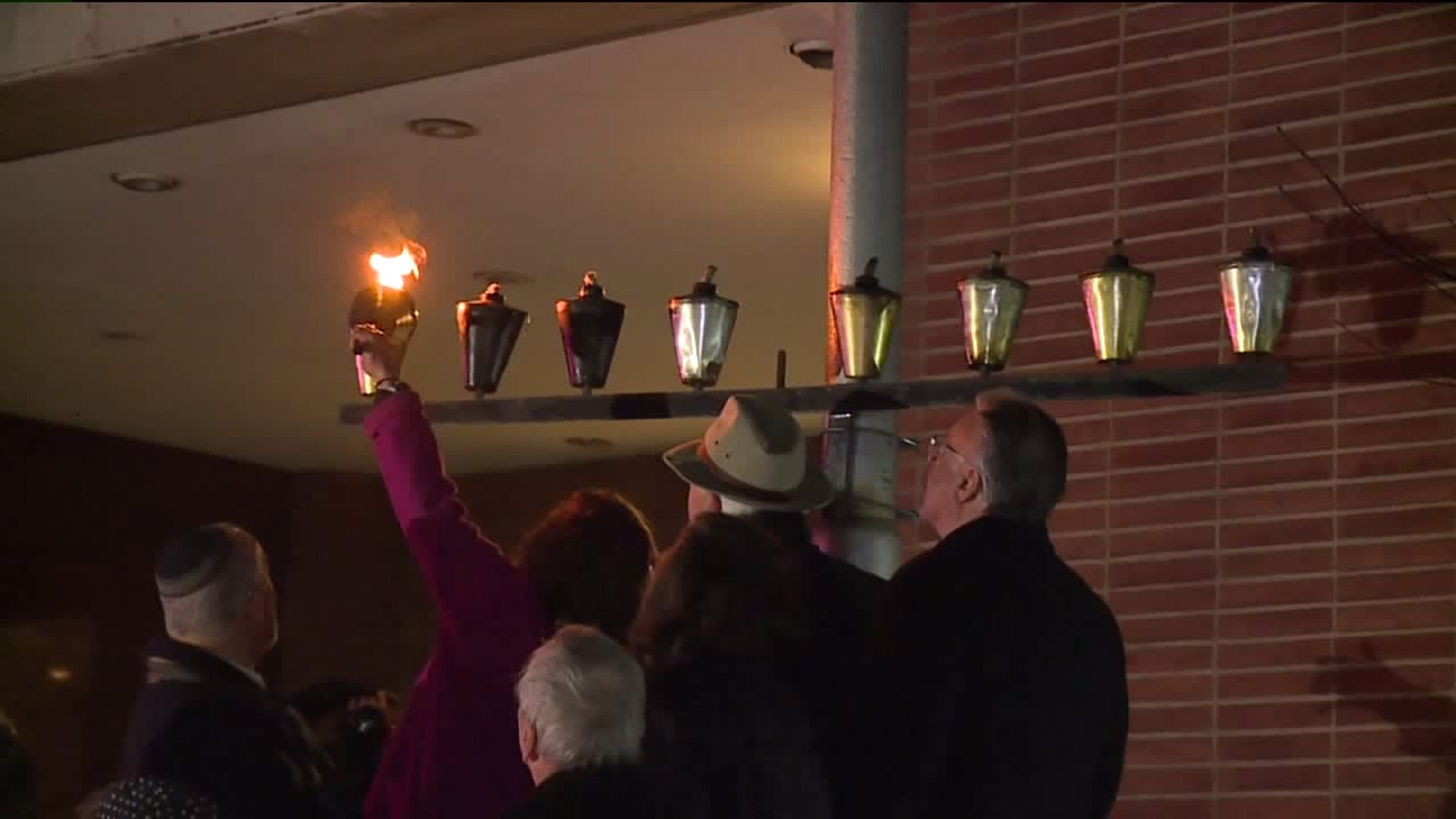 Hanukkah Torch Run in Wilkes-Barre