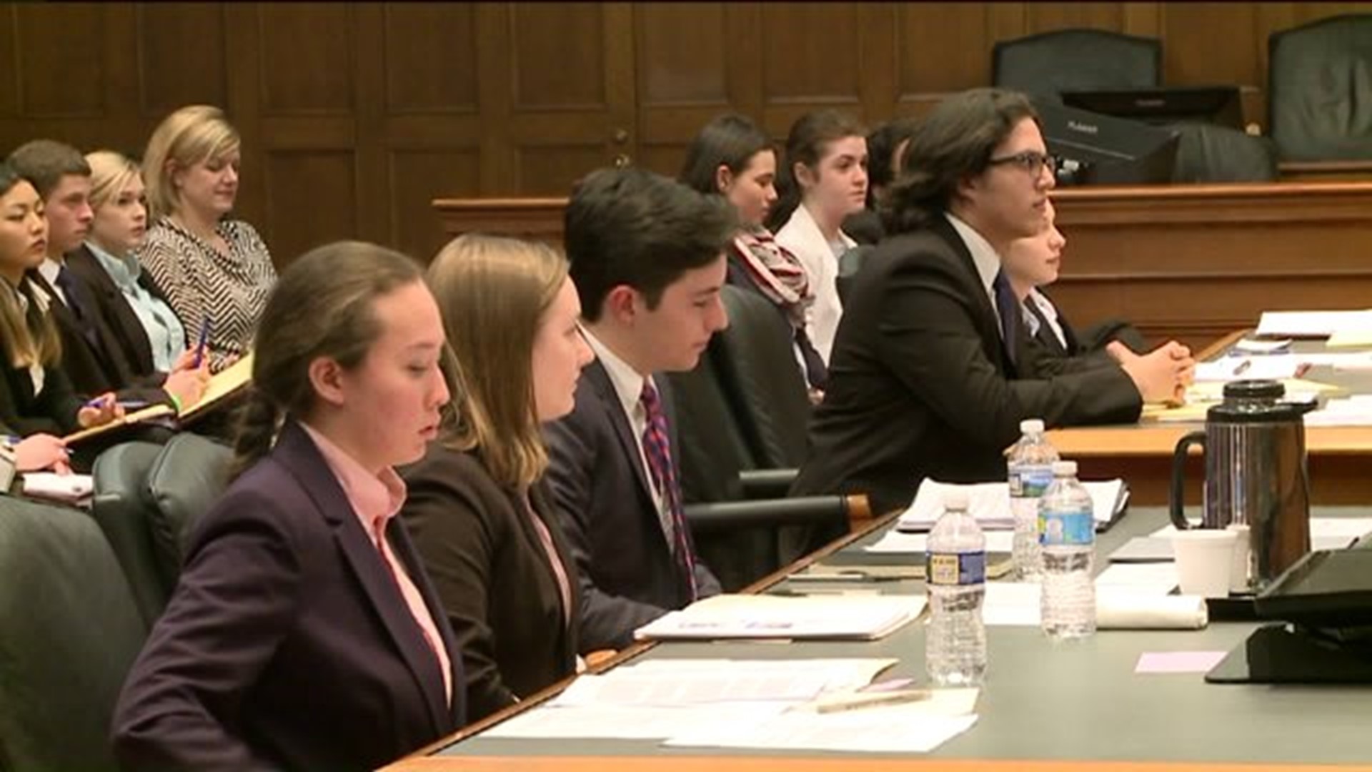 Students Compete in Mock Trial Competition at Federal Courthouse