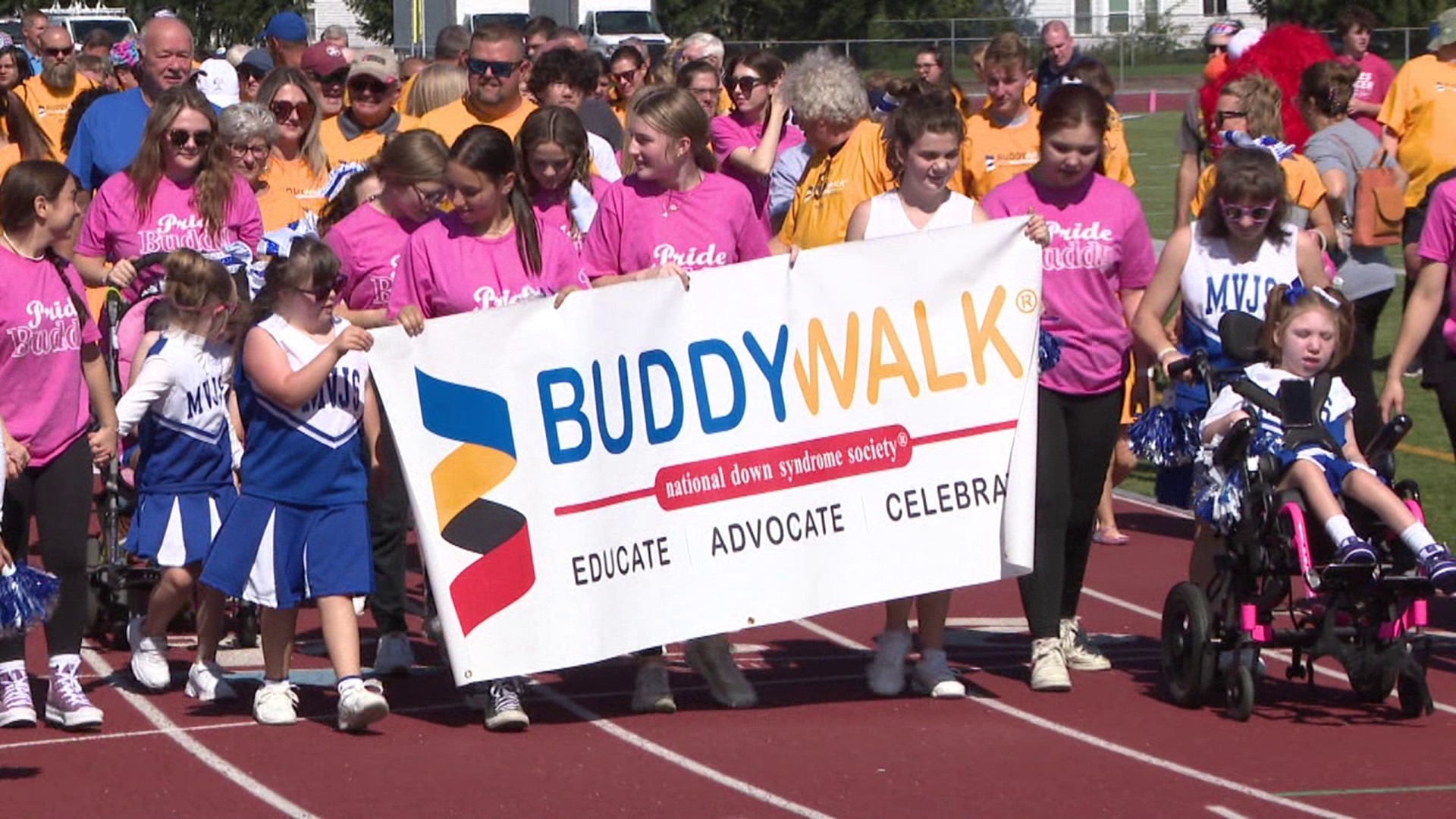 The annual Buddy Walk was held at Scranton's Veterans Memorial Stadium.