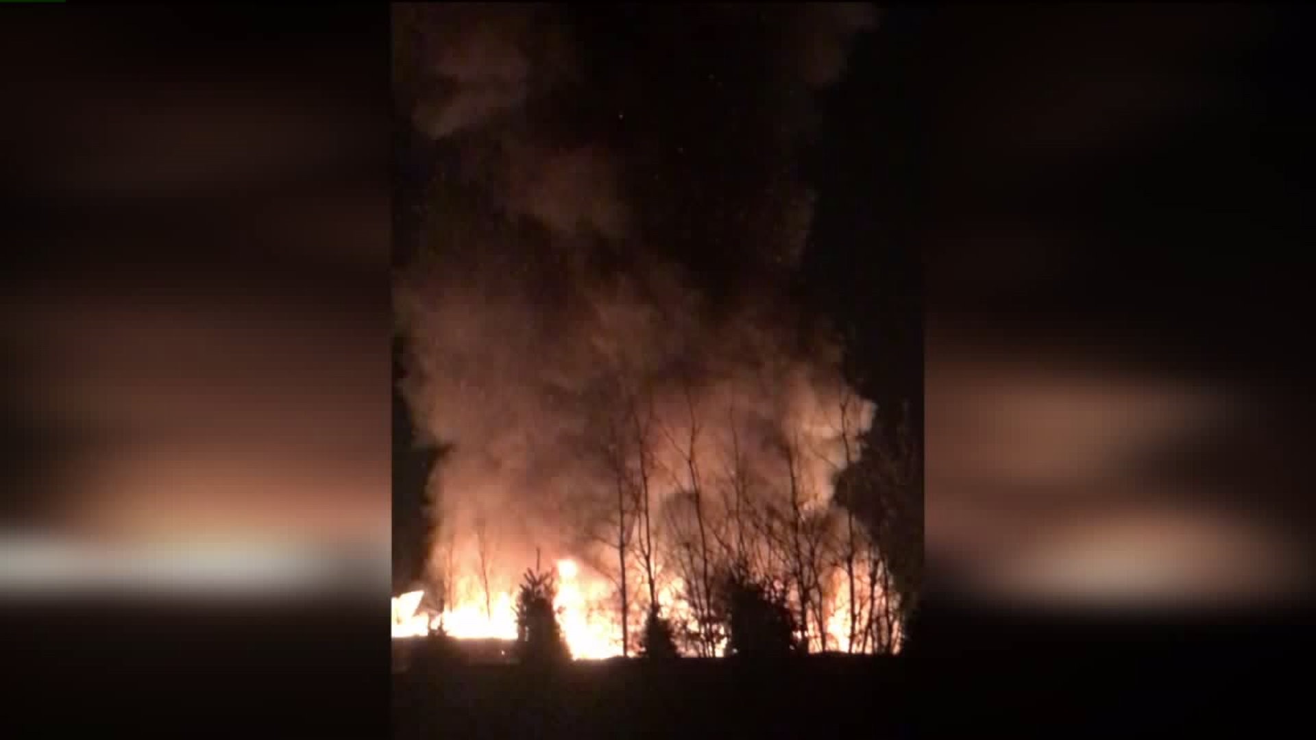 Crews Battling Flames in Duryea